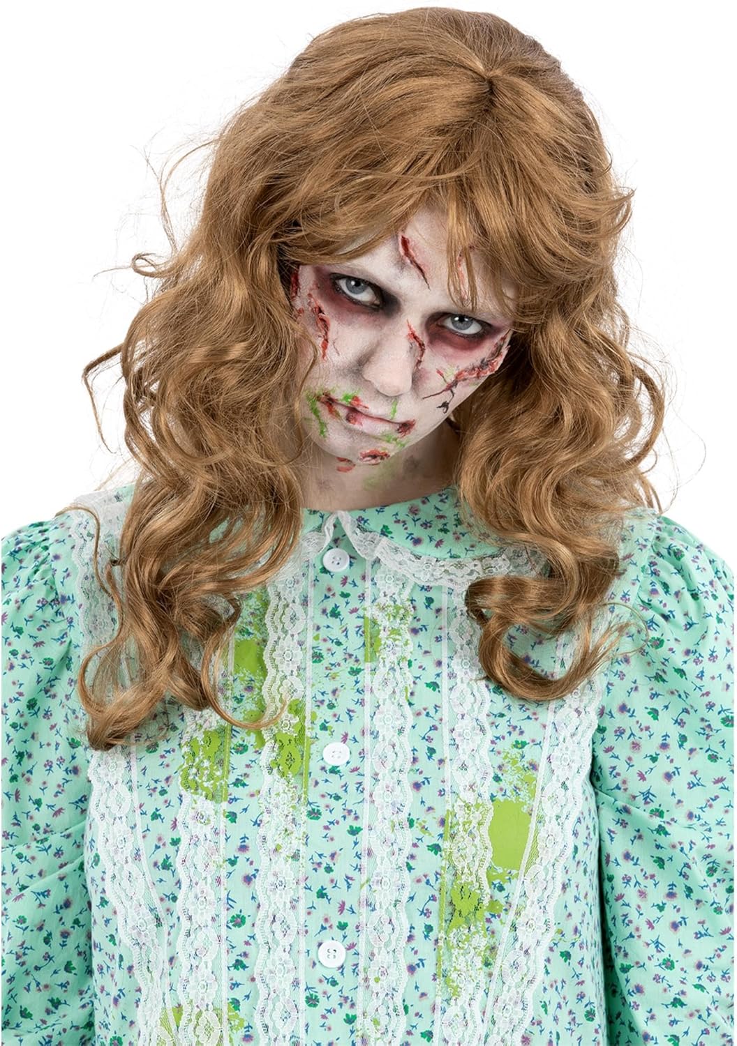 Smiffys The Exorcist Regan Long Messy Wavy Auburn Wig
