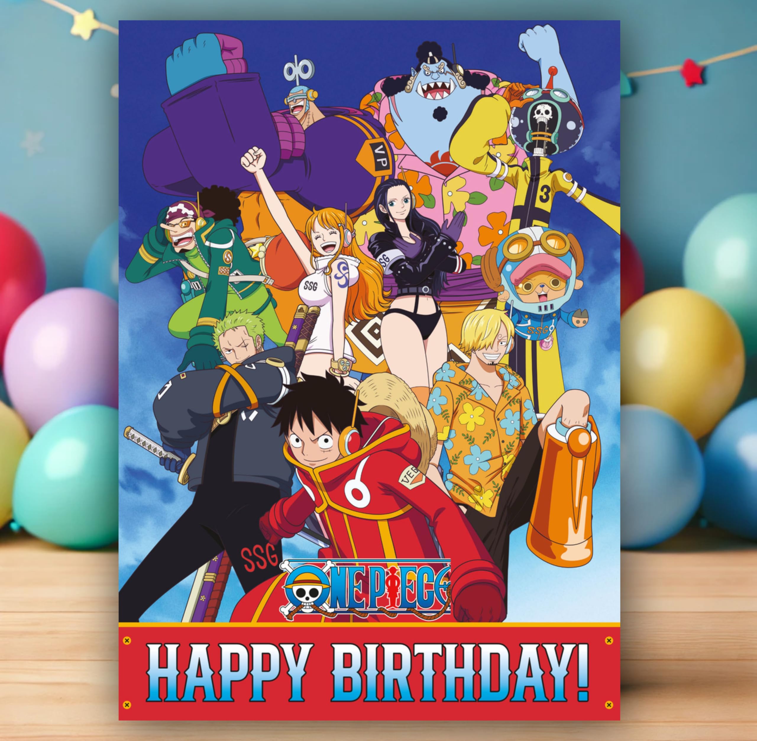Danilo Promotions LTD One Piece Birthday Card - Adventure Awaits Design | Standard Size | Unisex-Adults, Unisex-Kids 4