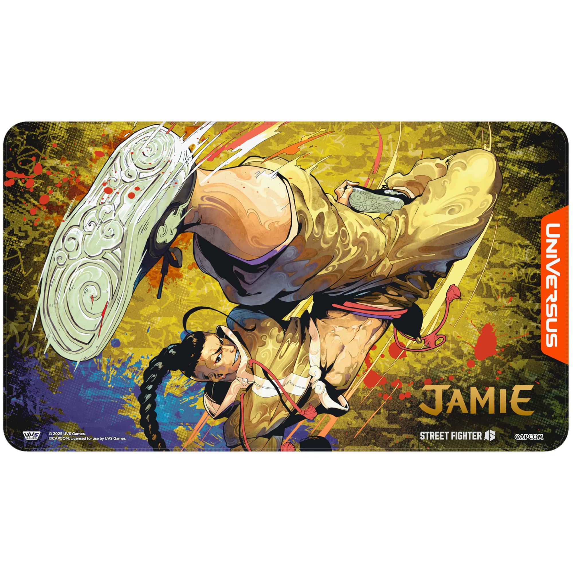 UniVersus Street Fighter 6: Challenger Series Playmat - Jamie | 24 x 14 Inches | Neoprene