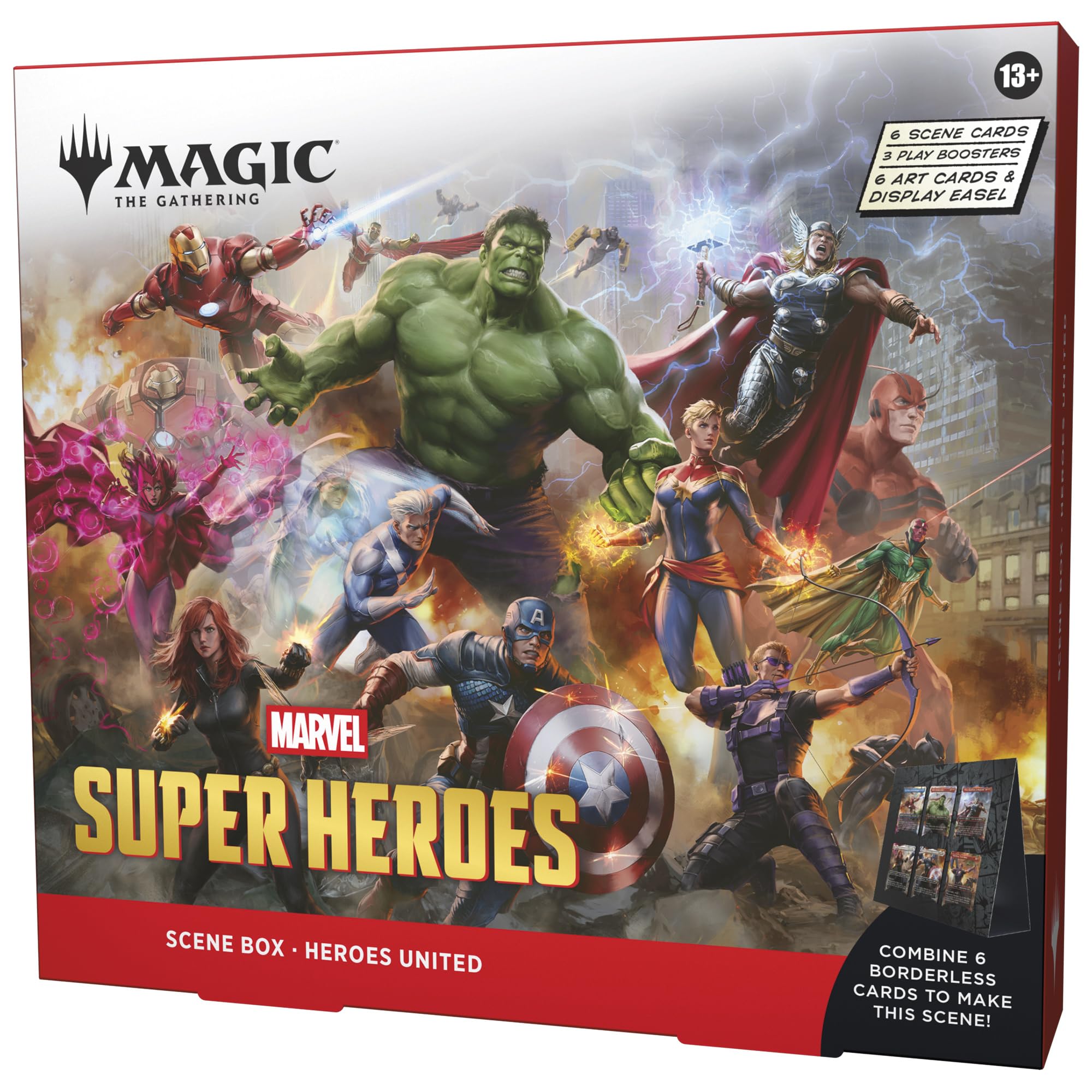 Magic: The Gathering Marvel Super Heroes Scene Box - Heroes United | 6 Foil Scene Cards