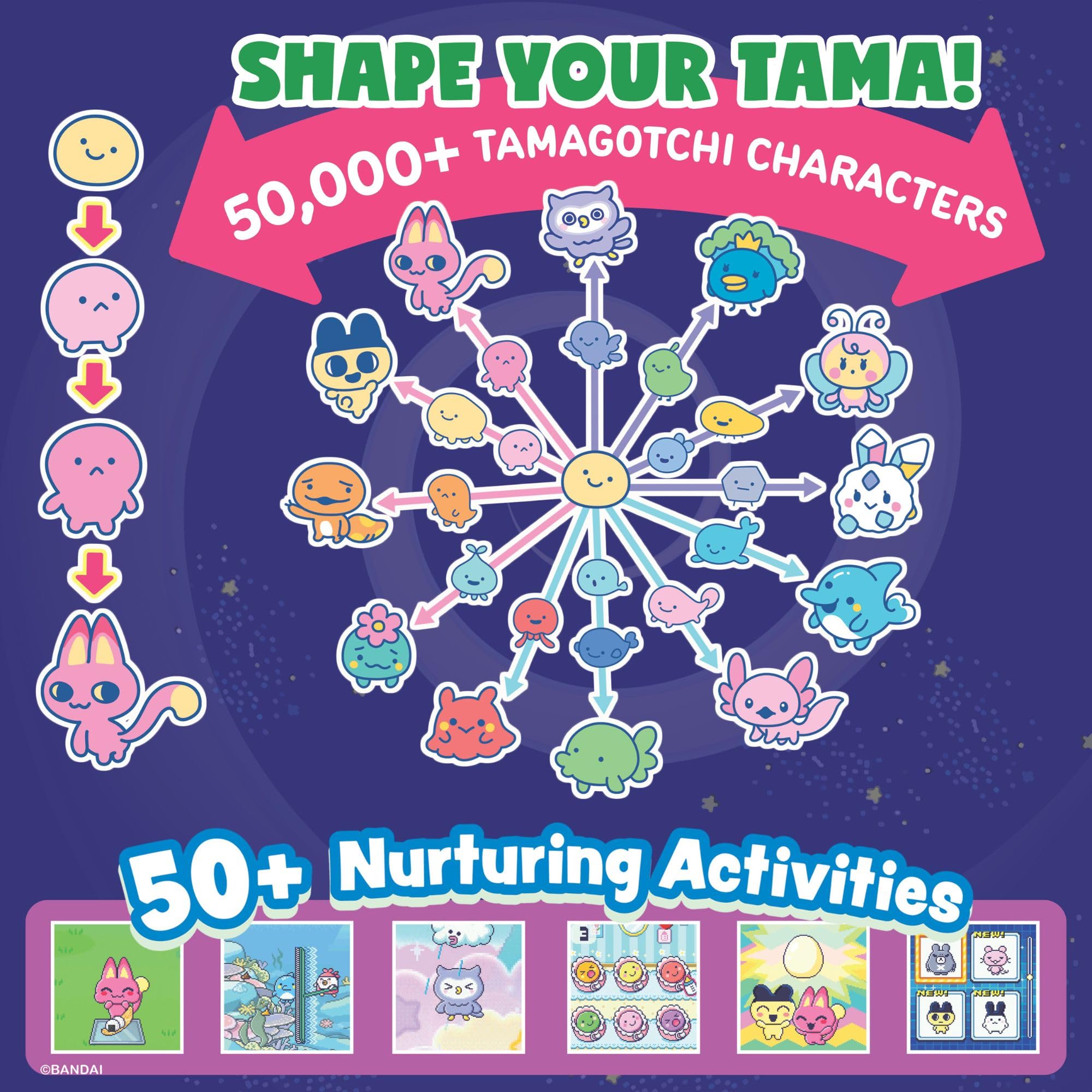 Tamagotchi - Paradise Digital Pet Pink Land Shell 5