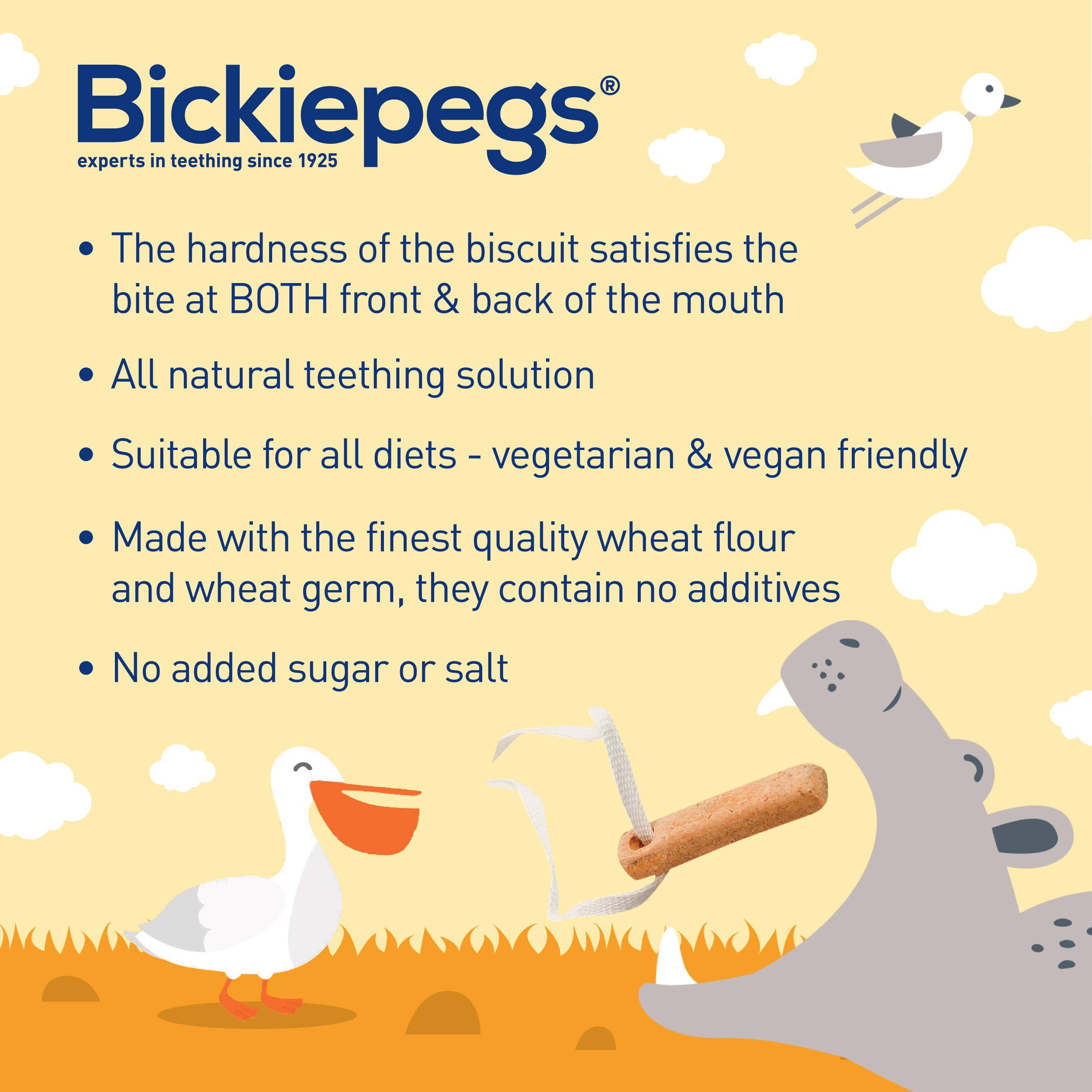 Bickiepegs - Natural 9 Teething Biscuits for Babies (38 g) 7