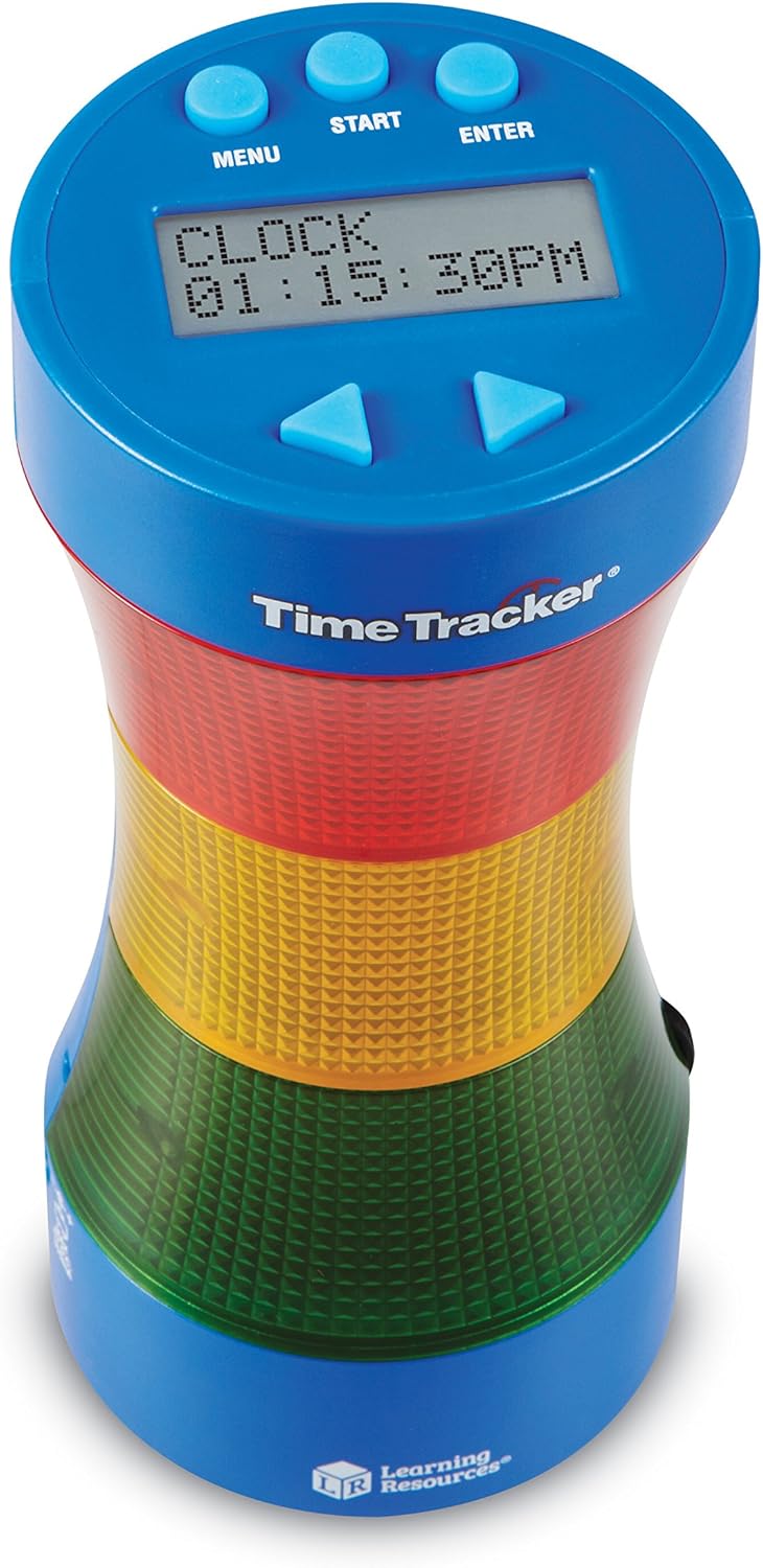 Learning Resources Time Tracker® Visual Timer & Clock - Classroom Timer with Lights & Sounds 7