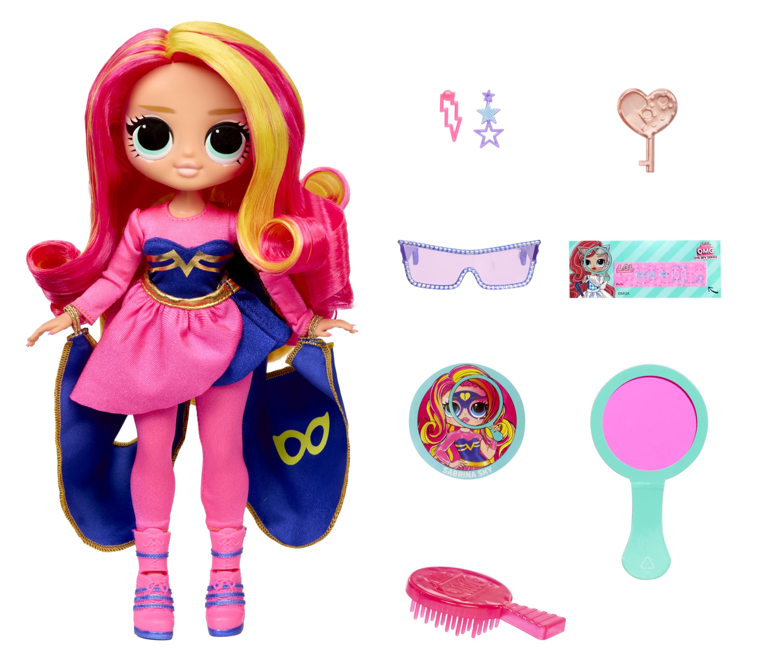 L.O.L. Surprise! OMG Eye Spy Series - Superhero Doll with Fashions & Accessories, Solve Clues & Unlock Surprises 4