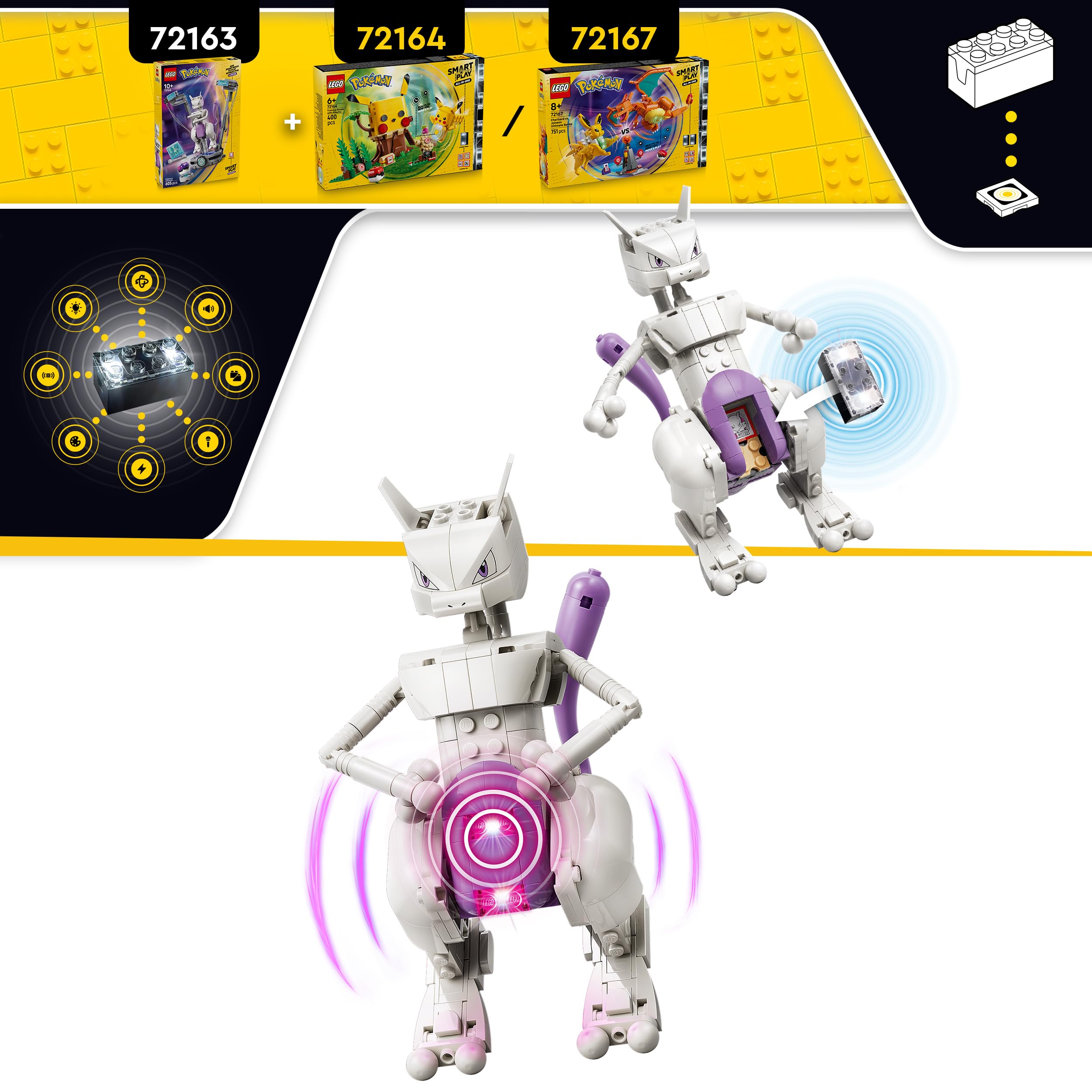 LEGO Pokémon SMART Play: Mewtwo’s Lab Break Building Set 72163 | Ages 10+ 4