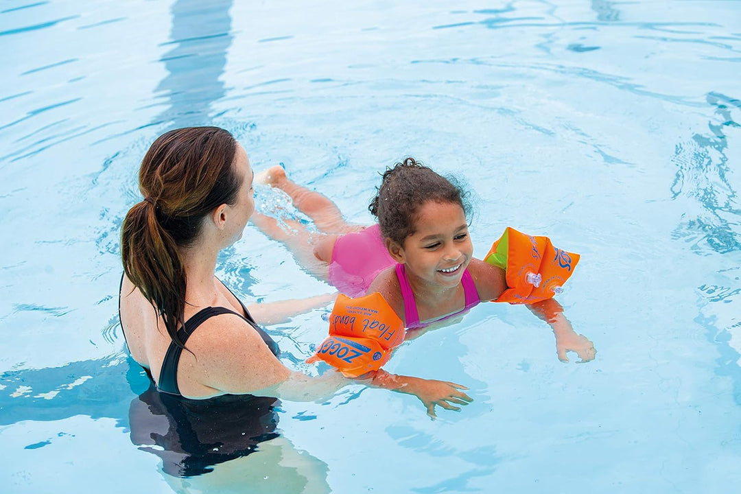Zoggs Swimming Armbands - Float Bands for Kids Ages 0-12 with Adjustable Buoyancy