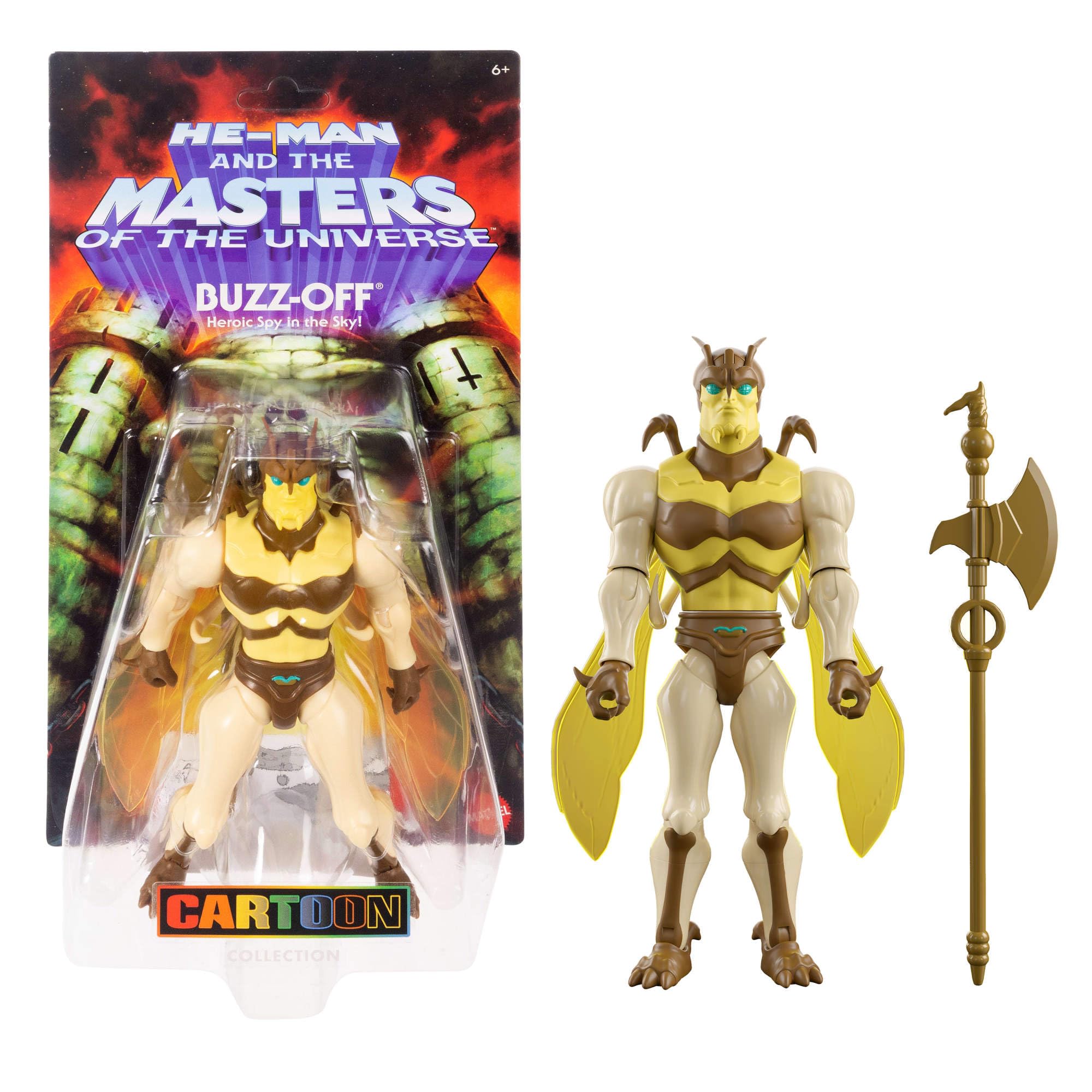 Masters of the Universe Origins Buzz-Off Action Figure - 5.5-inch Scale, 16 Points of Articulation, 200X Cartoon Collection