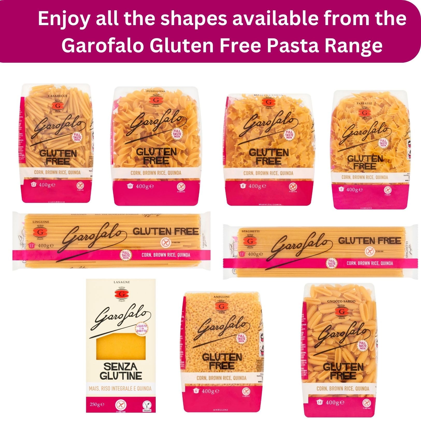 Garofalo Glutenfreie Spaghetti Italienische getrocknete Pasta (400 g) 9