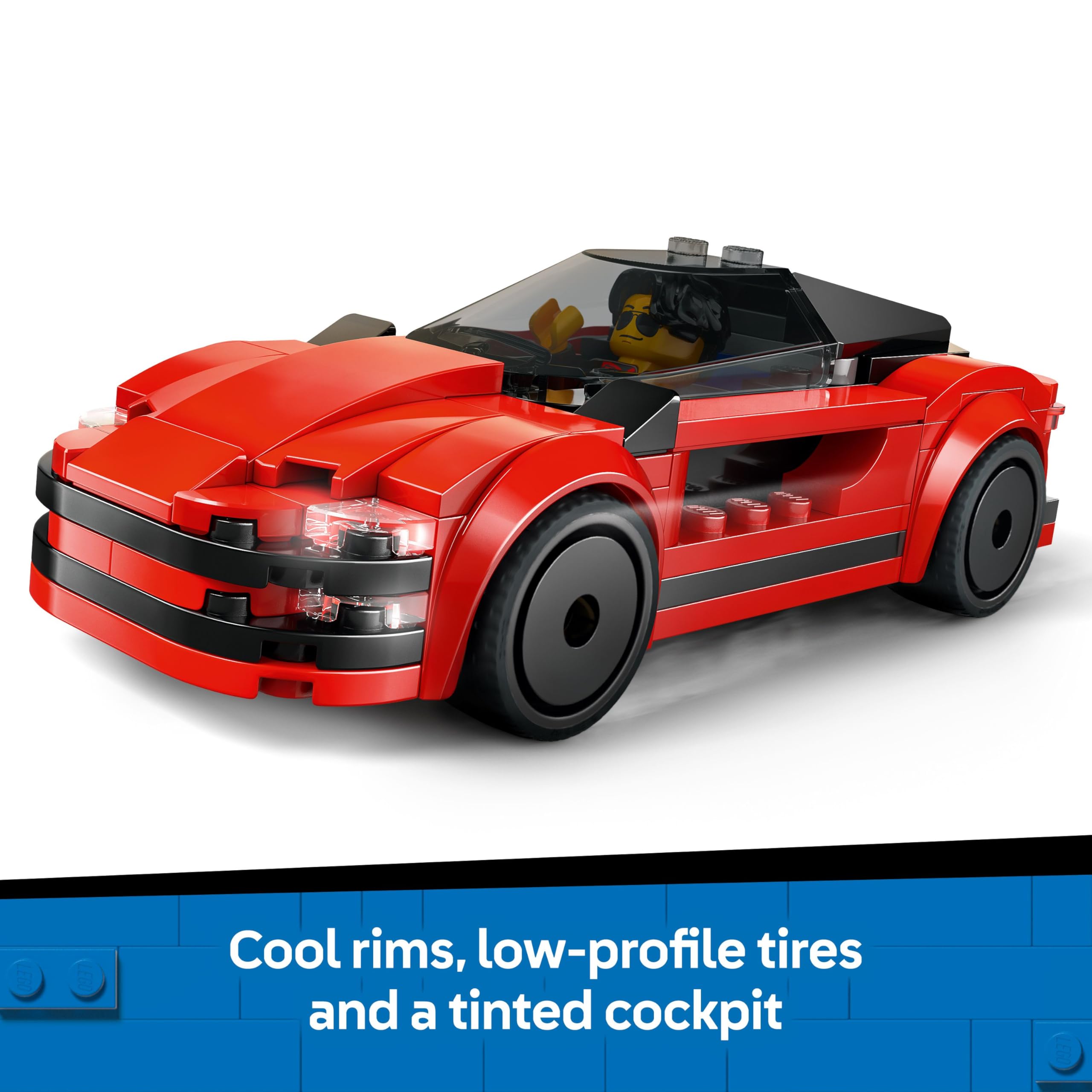 LEGO City Red Sports Car Toy - Buildable Vehicle Playset for 5+ Year Olds 15