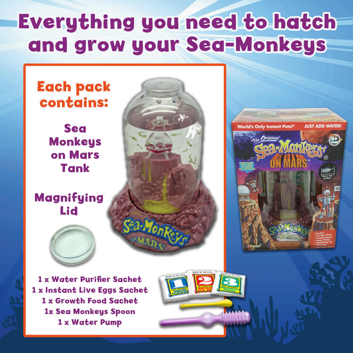 Sea Monkeys On Mars - Grow Your Own Sci-Fi Pets Science Kit for Kids 6+