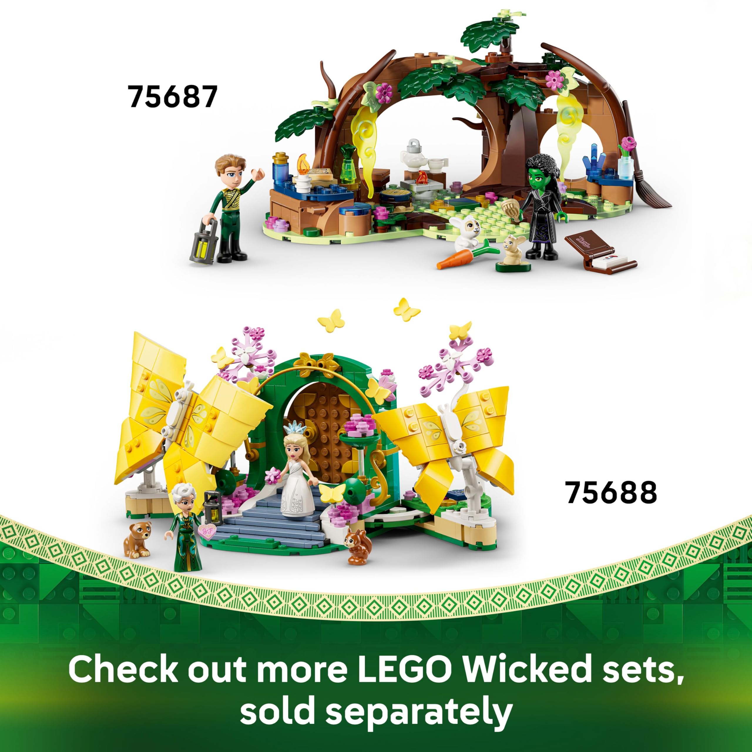 LEGO Wicked Glinda's Wedding Day - Building Toy with 2 Mini Dolls & 2 Posable Butterflies for Ages 8+ 15