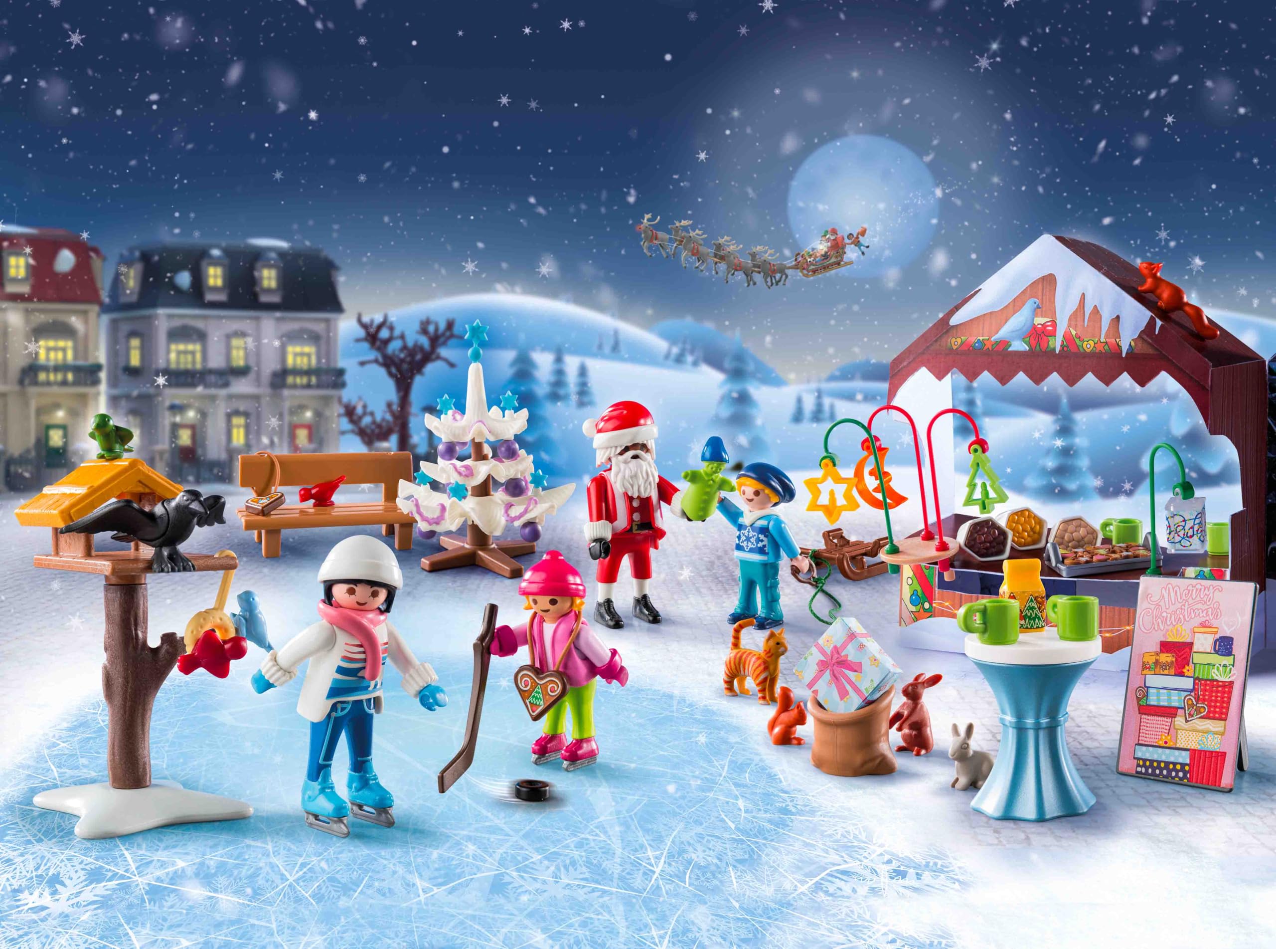 Playmobil 71472 Advent Calendar: A Trip to the Christmas Market - Playset for Kids 4+ 4