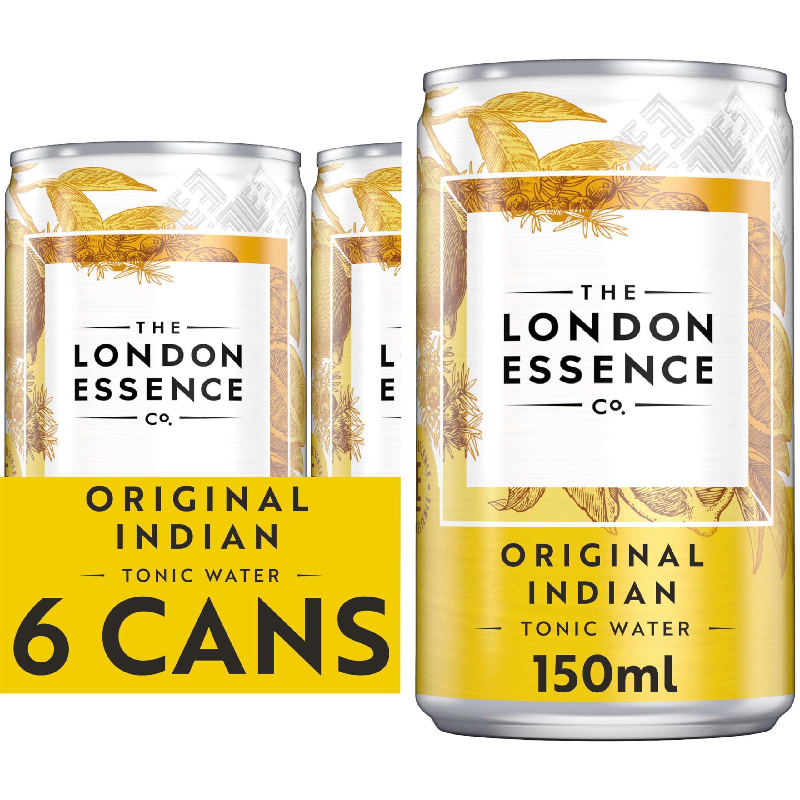 THE LONDON ESSENCE CO. Original Indian Tonic Water - Citrus Forward Profile | 150 ml (Pack of 6)