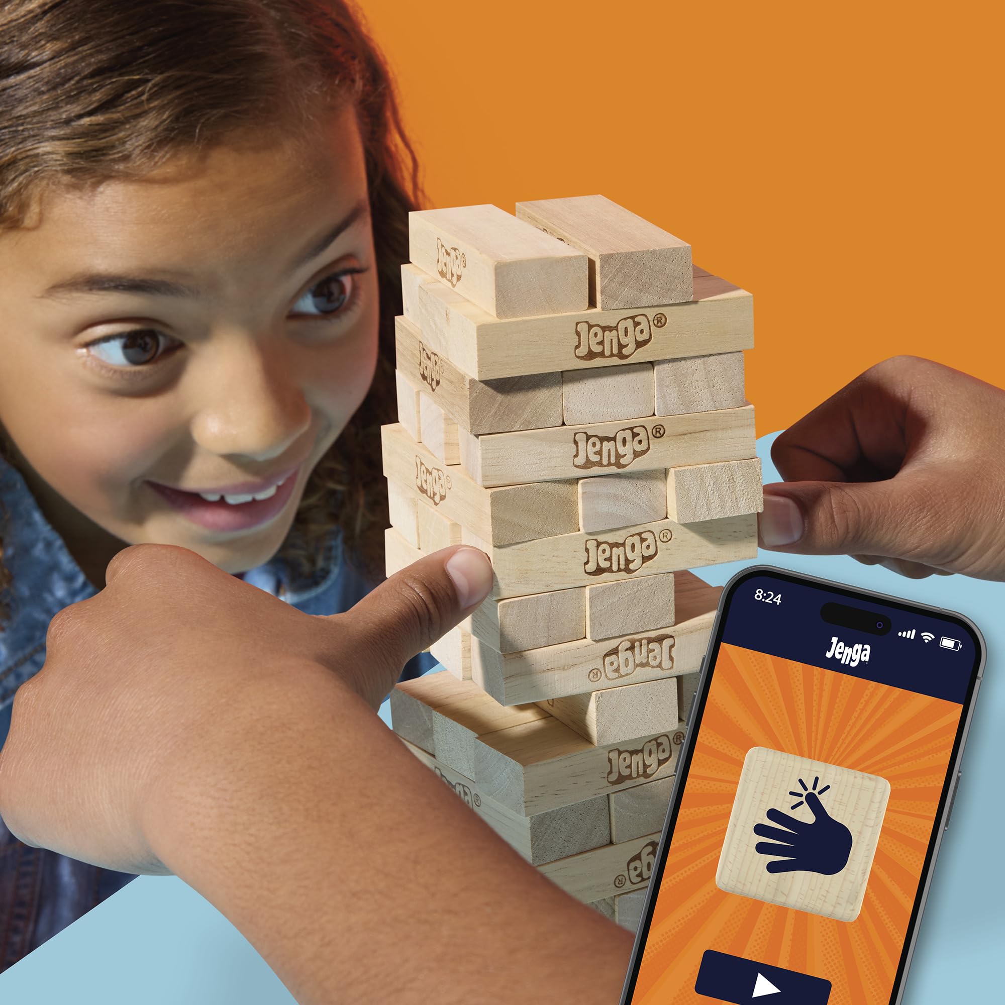 Hasbro Gaming Jenga Game with Digital Die 6