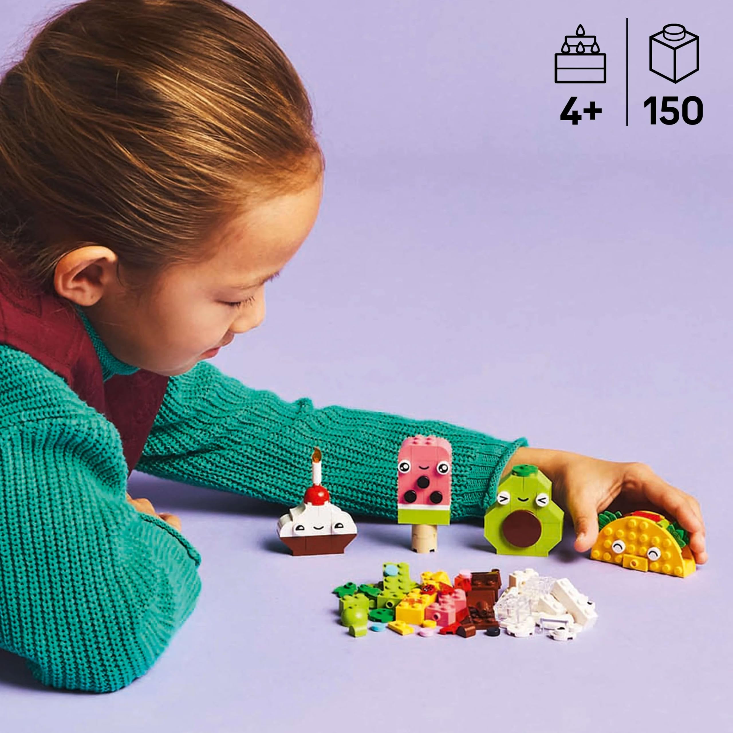 LEGO Classic Creative Food Friends Playset - Building Toy for 4+ Year Olds 6