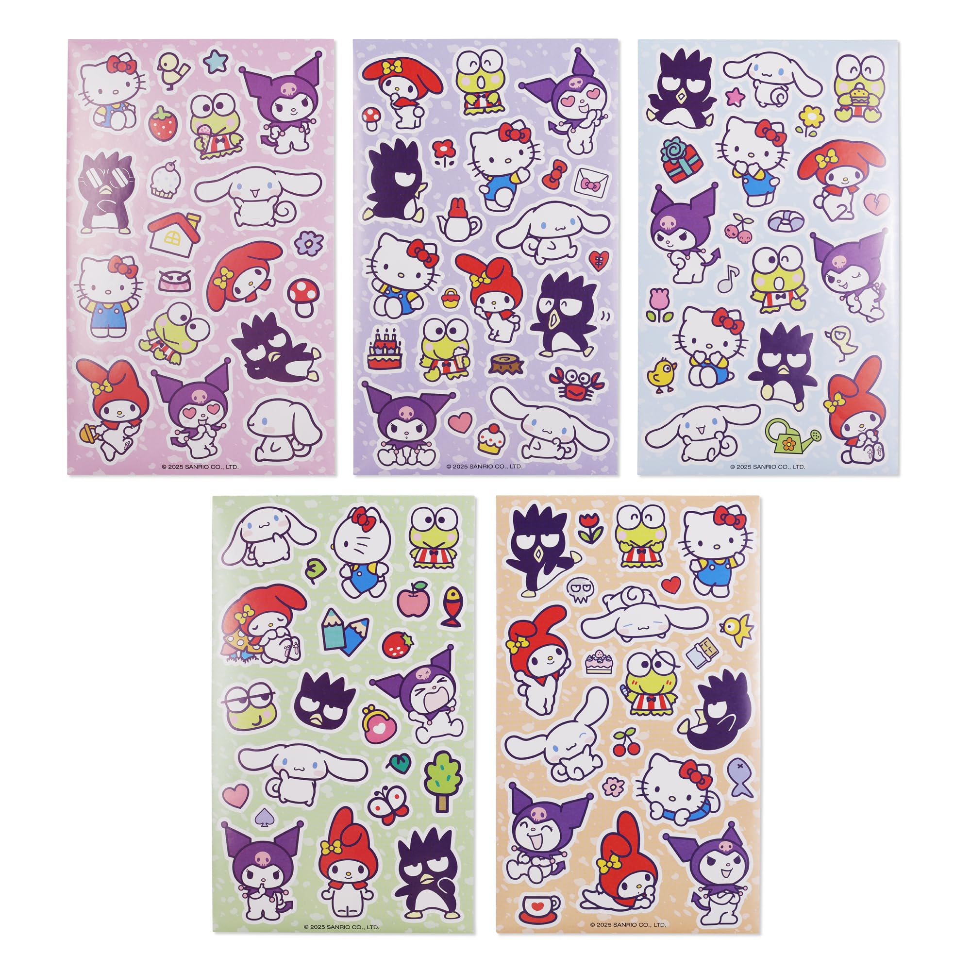 KIDS EUROSWAN Hello Kitty and Friends Stickers - 5 Sheets | Paper | Cartoon Theme 1