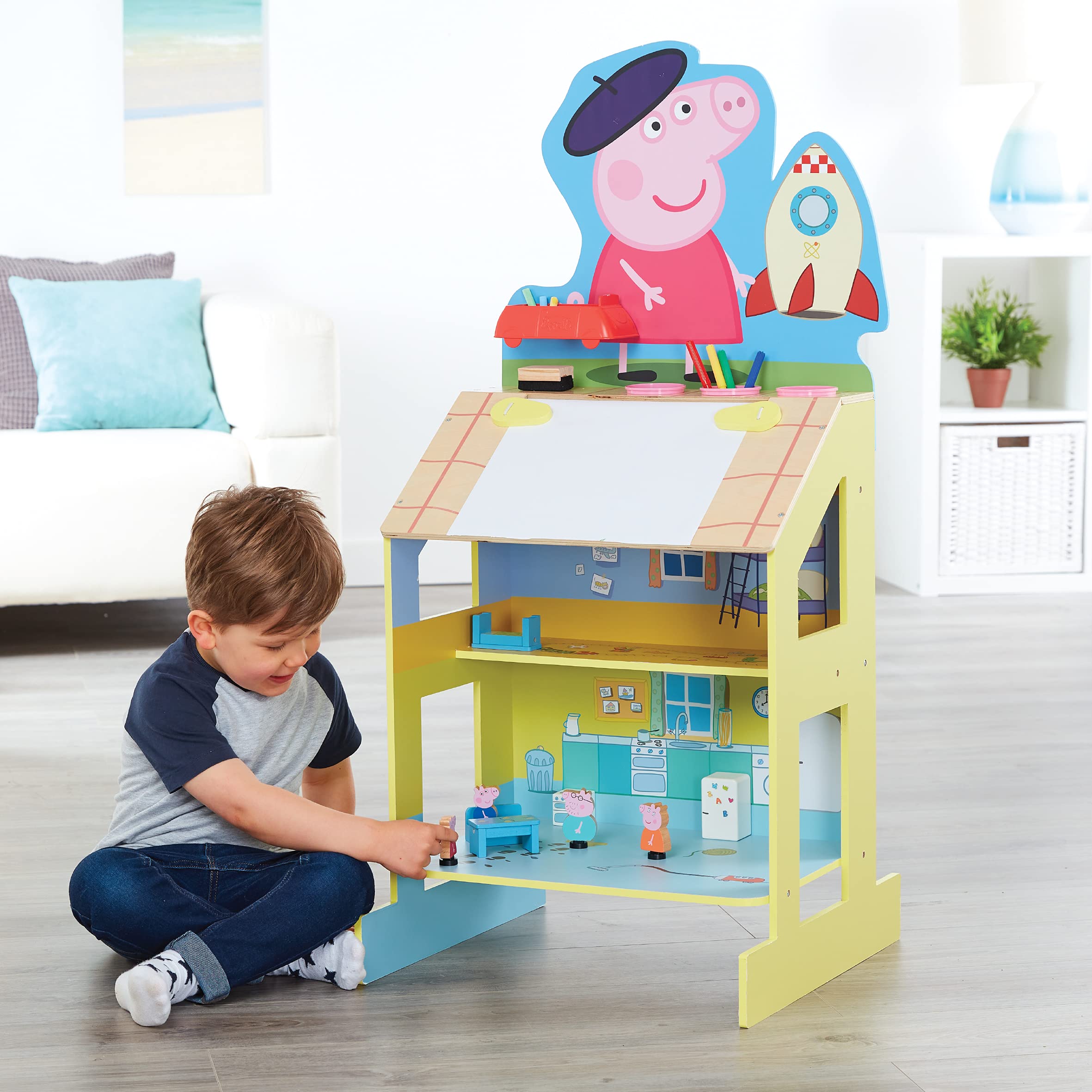 Peppa Pig Gioca e Disegna Cavalletto in Legno 8