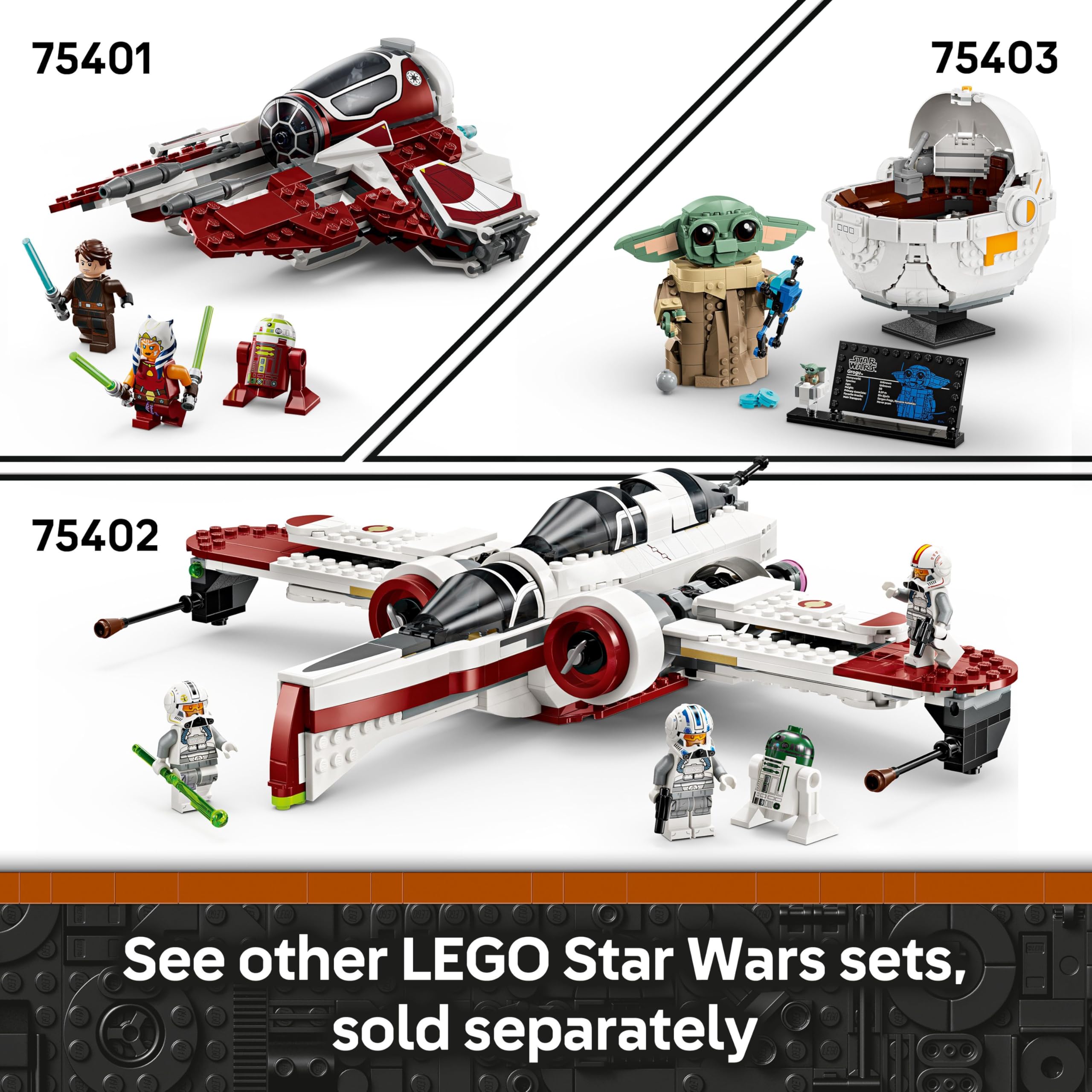 LEGO Star Wars 75410 Mando and Grogu’s N-1 Starfighter Building Toy - 92-Piece Set for Ages 4+ 13
