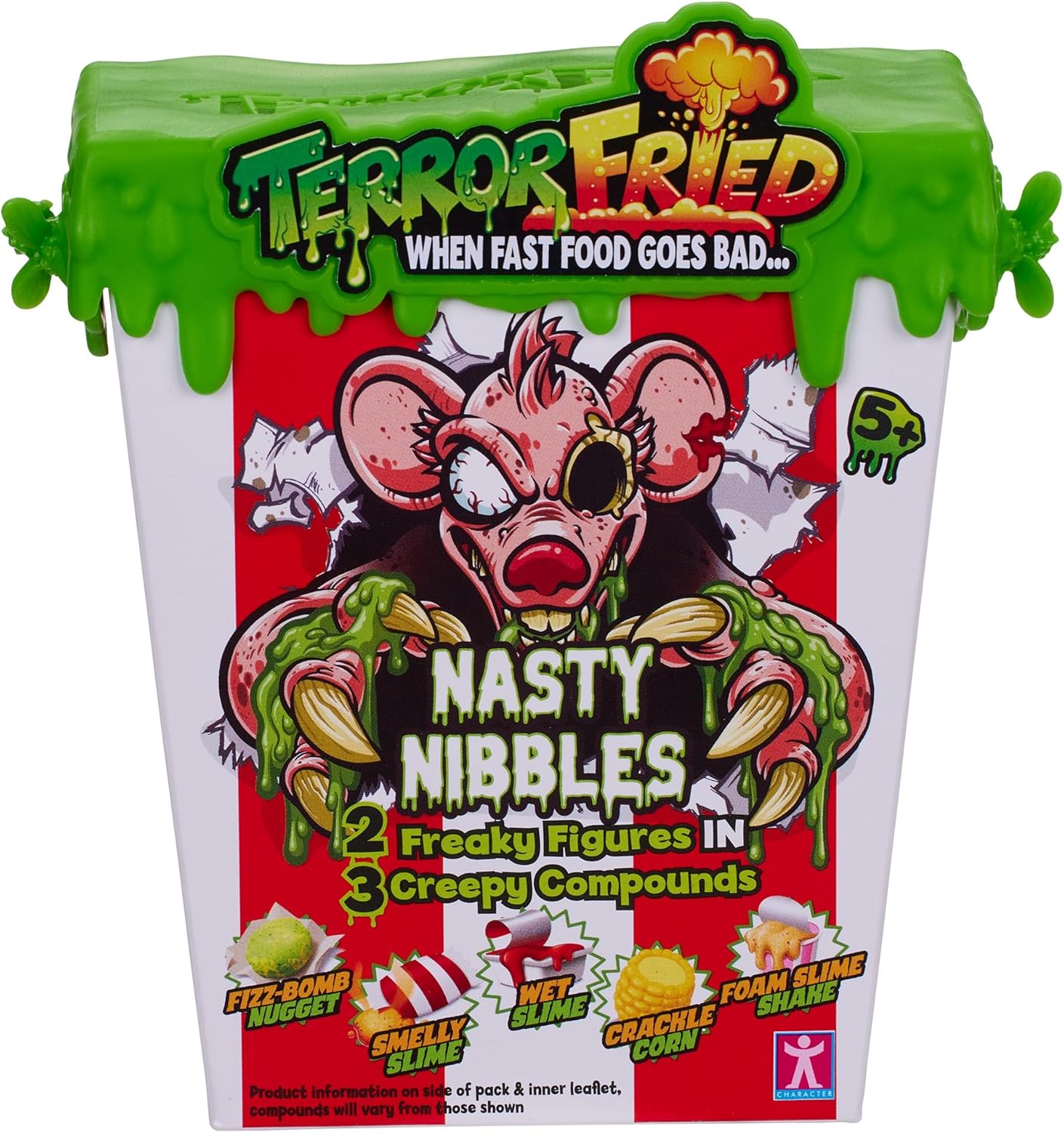 Terror Fried Nasty Nibbles - Gross Collectible Slime Toy with Freaky Figures for Kids 5+