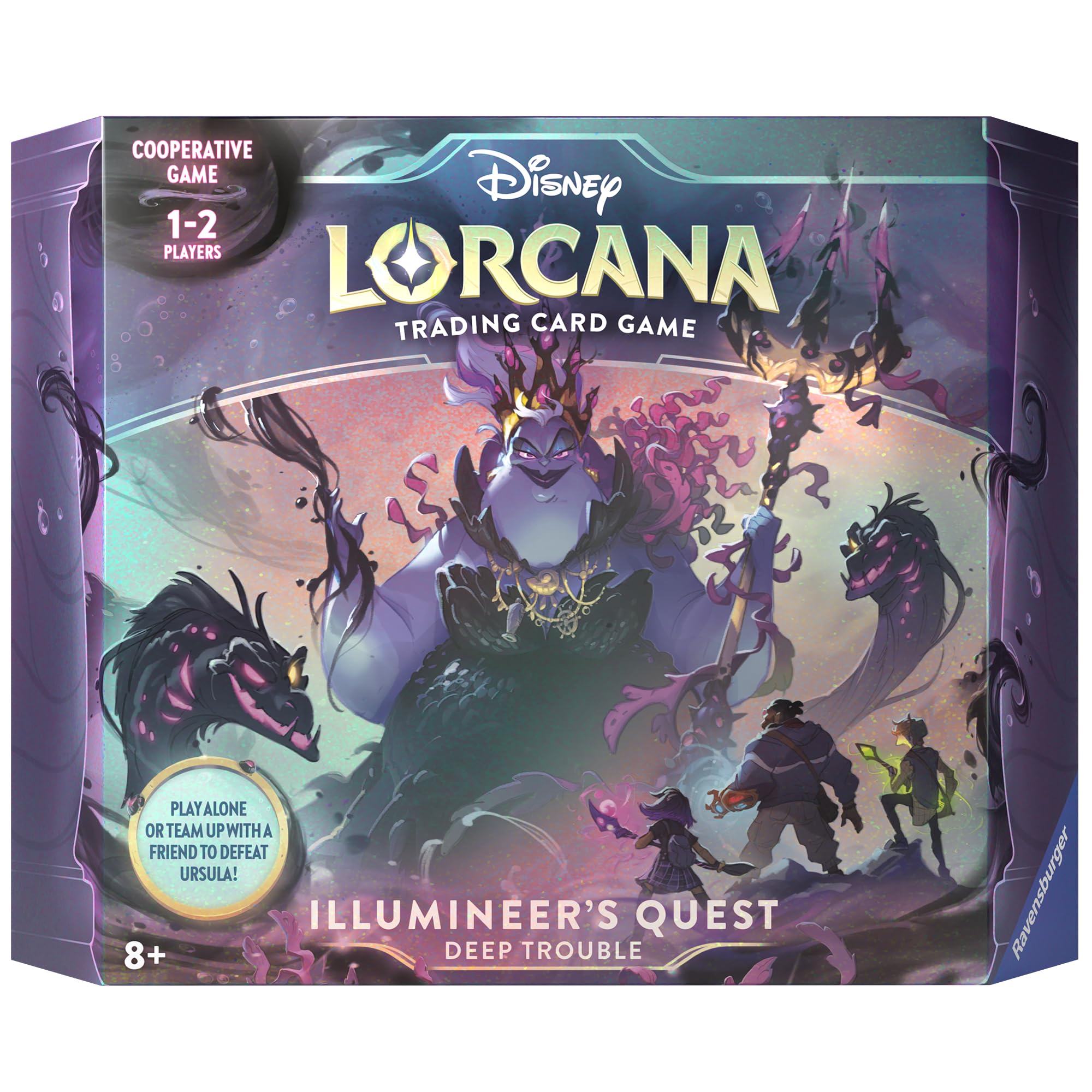 Ravensburger Disney Lorcana Deep Trouble Gift Pack - Set 4: Ursula's Return TCG | Ages 8+