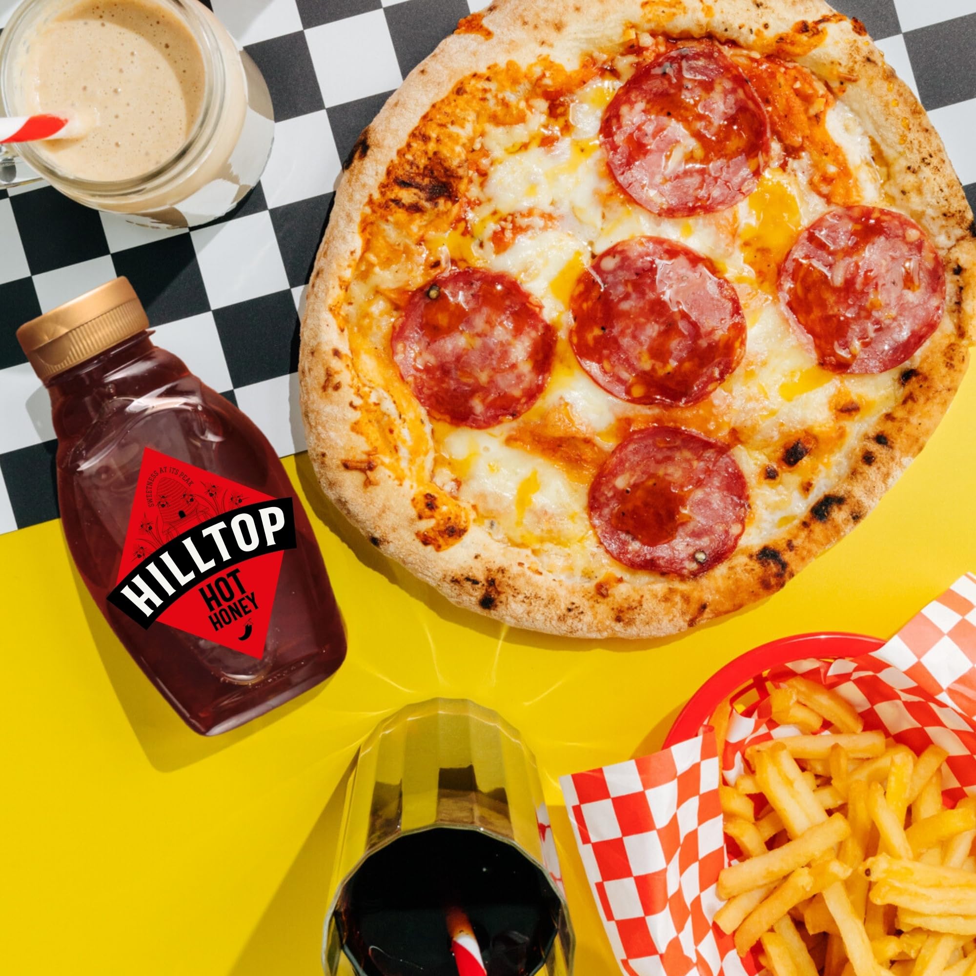 Hilltop Honey Hot Honey – mit Chili angereicherter Naturhonig – Quetschflasche, 340 g 6