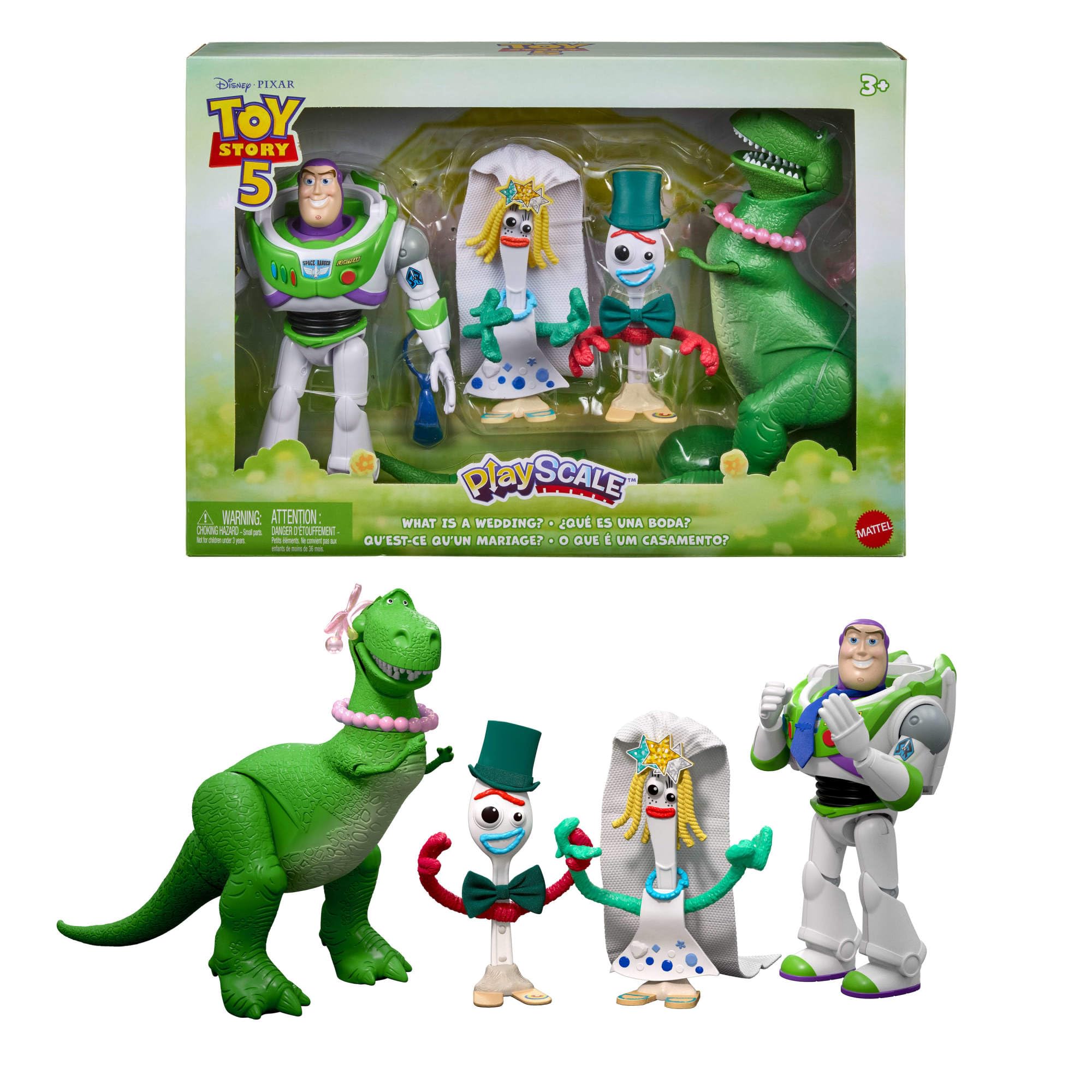 Mattel Disney and Pixar Toy Story 5 What is a Wedding? 4 Figure Pack