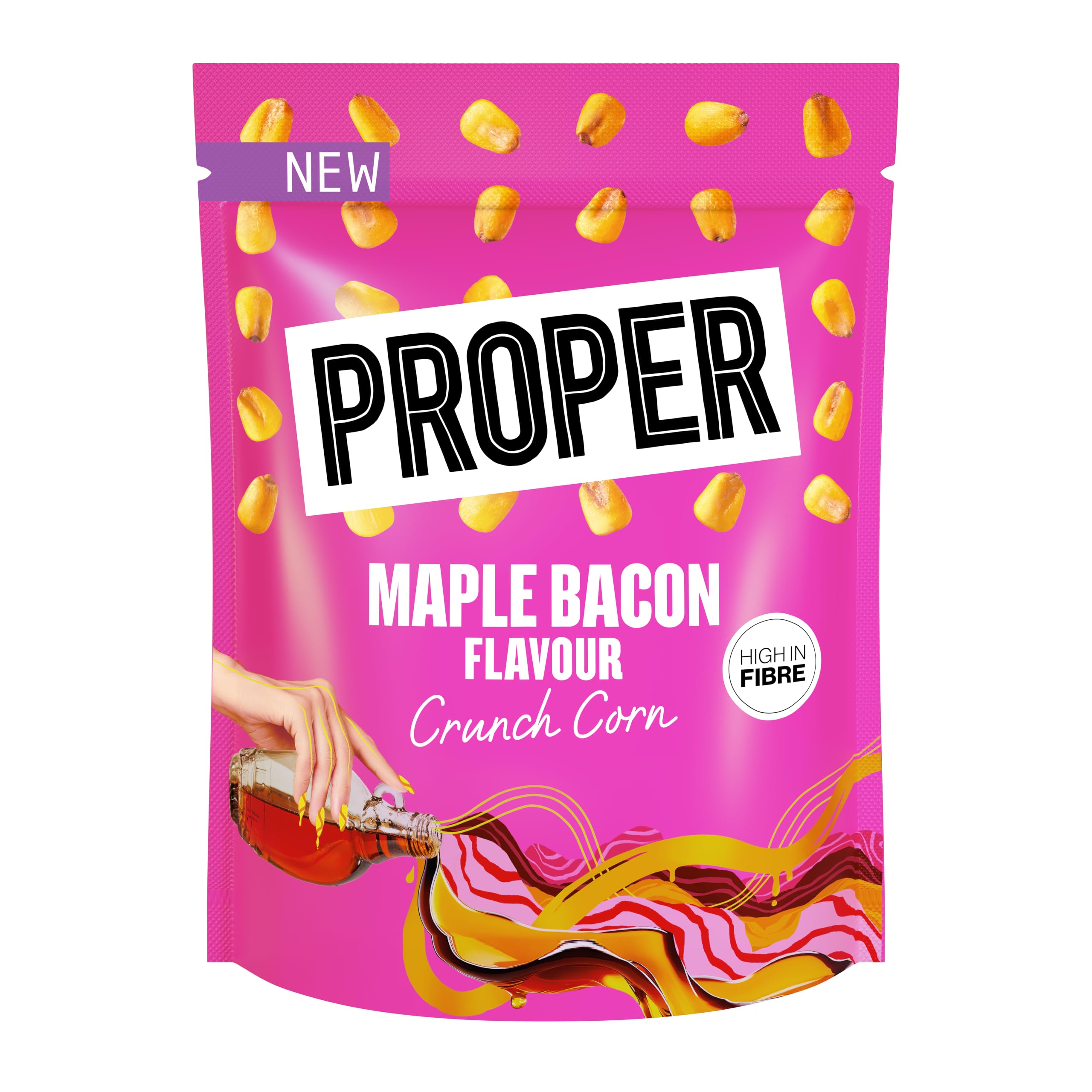 PROPER Maple Bacon Crunch Corn Snacks - Plant-Based, Gluten-Free | 125g