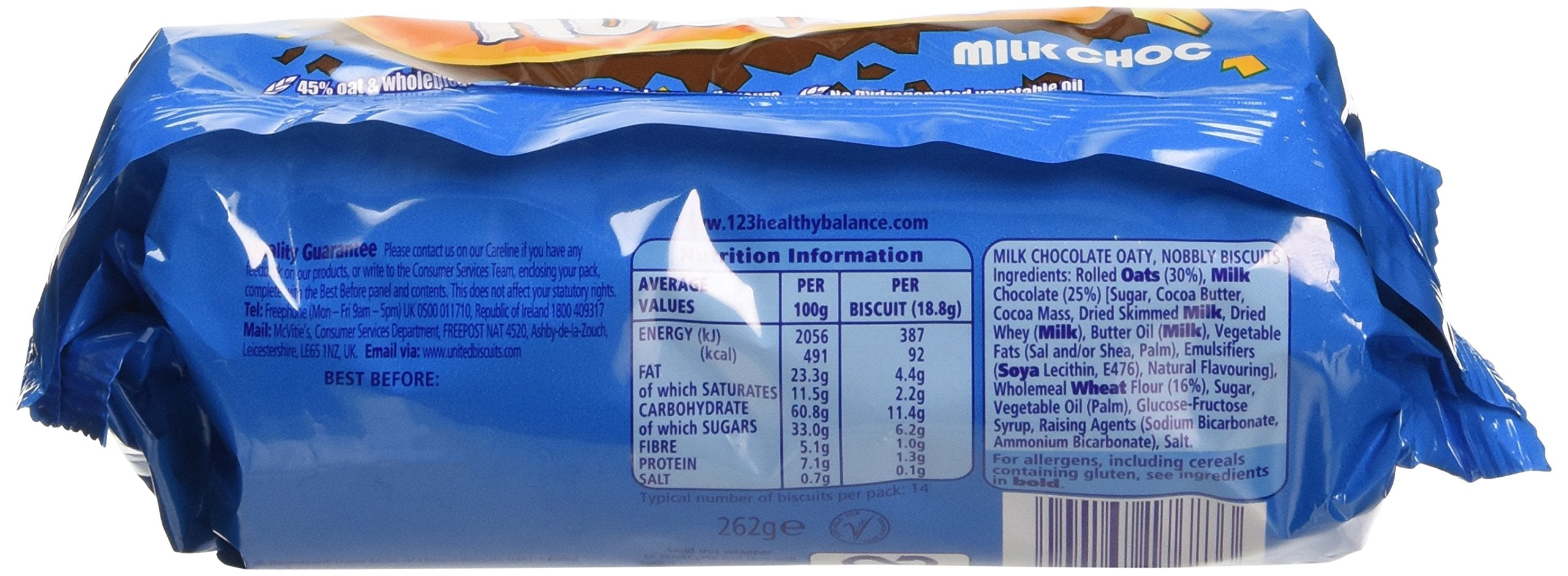 McVitie's Hobnobs Milk Chocolate Biscuits 262 g 4