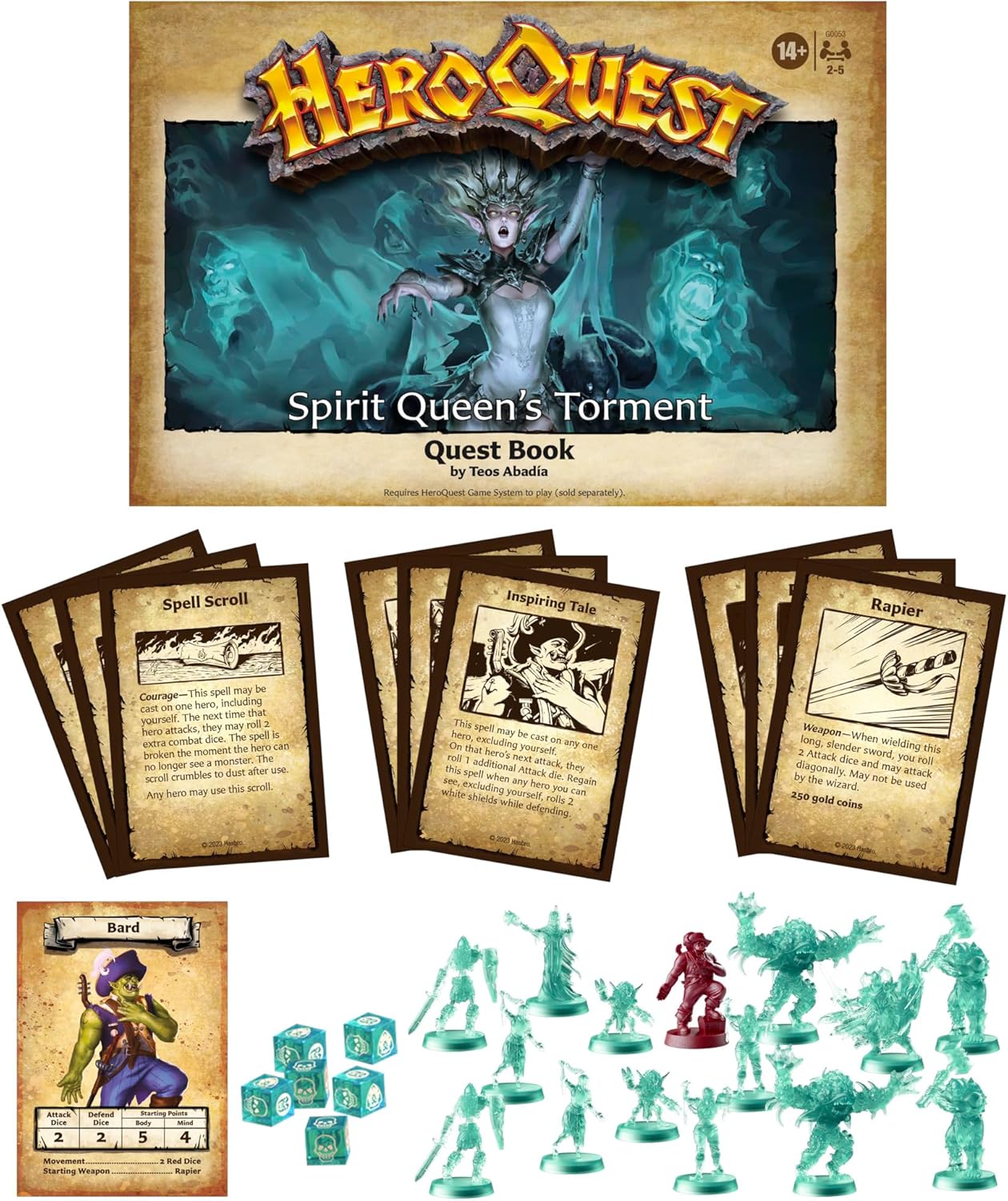 Avalon Hill HeroQuest Spirit Queen's Torment Quest Pack – Expansion for HeroQuest Game 10
