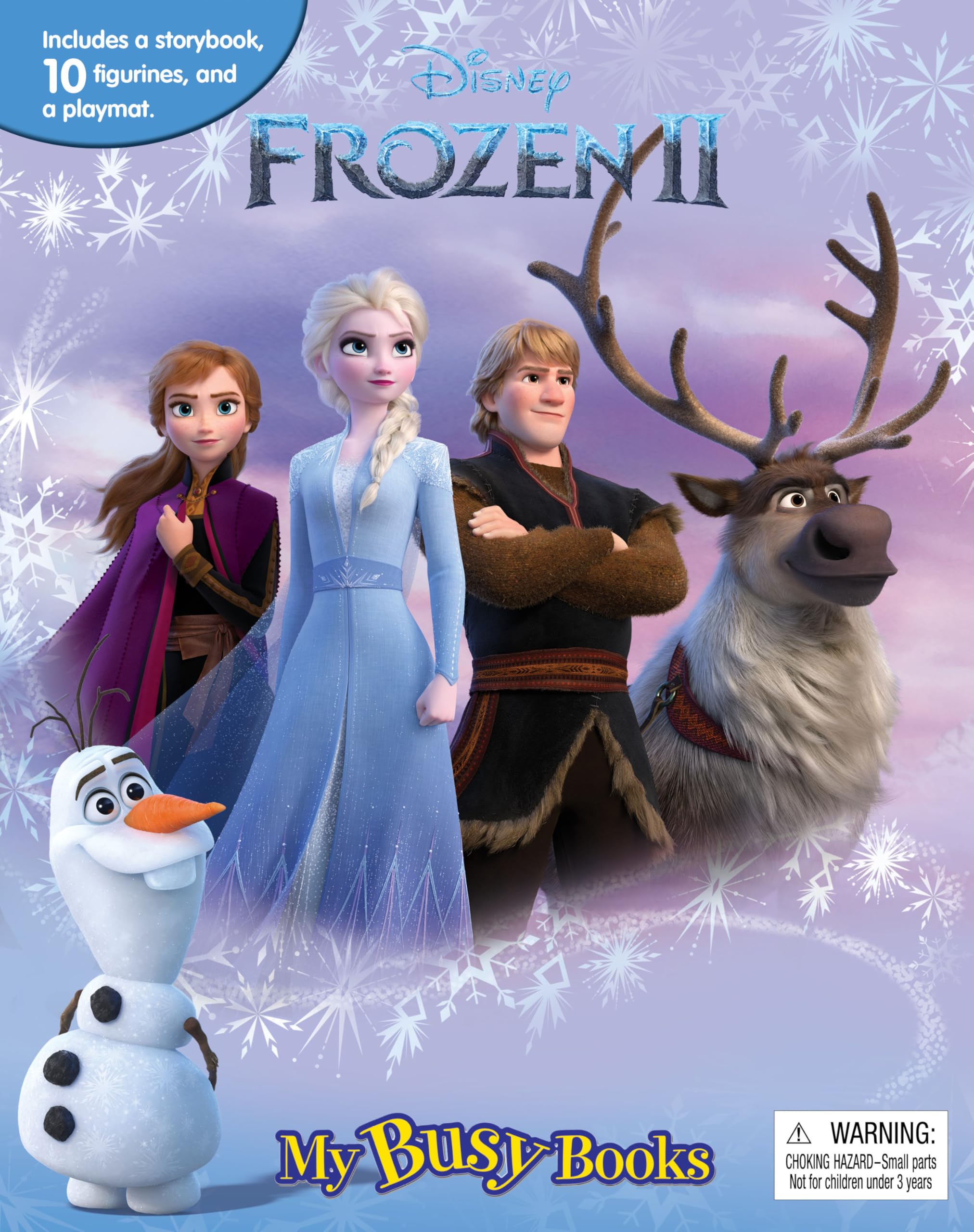 Phidal Disney Frozen 2 My Busy Book - Storybook, 10 Figurines, Playmat | Kids Edition