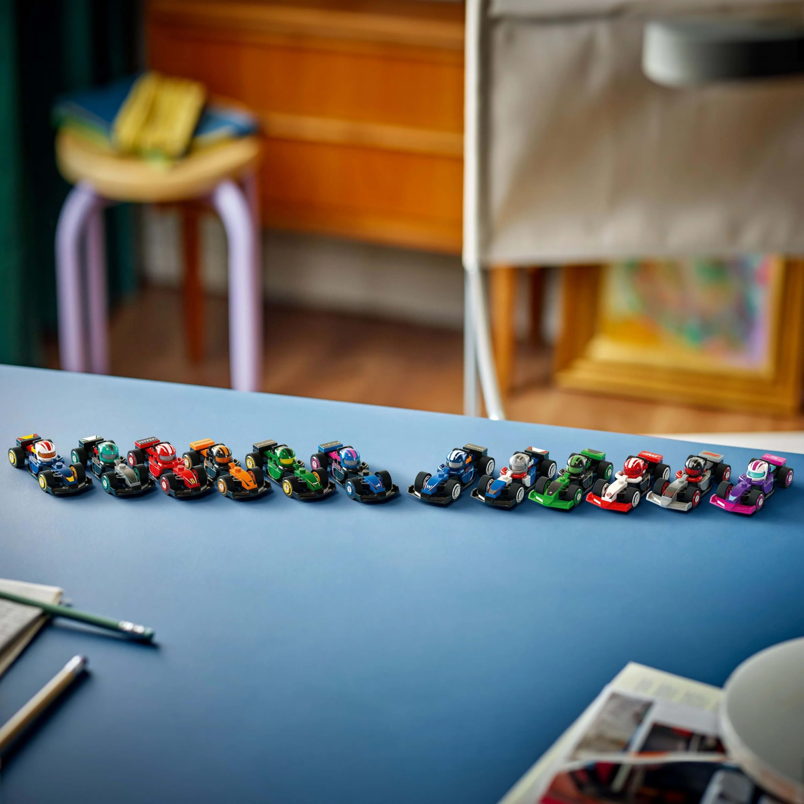 LEGO F1 Collectible Race Cars - 1 of 12 Mini Buildable Models with Moving Wheels for Kids 6+ 6