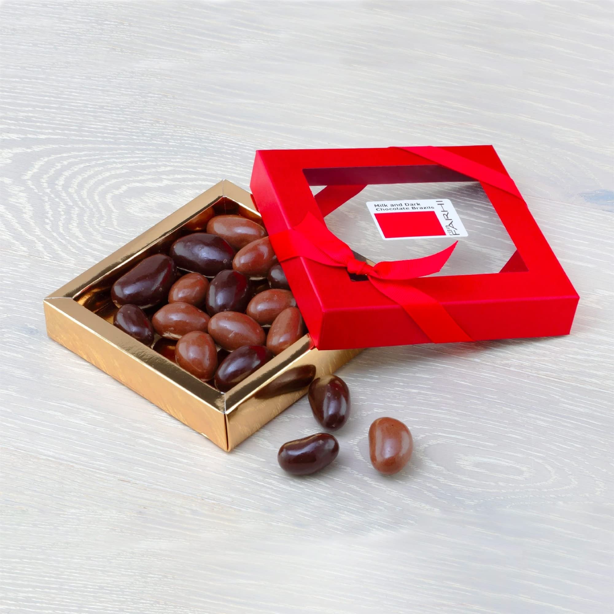 Rita Farhi Milk and Dark Chocolate Brazil Nuts Luxury Gift Box 210g 11