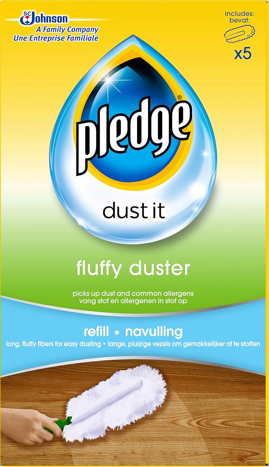 Pledge - Fluffy Duster Refills for Effective Dusting, Pack of 20 (4x5) 3