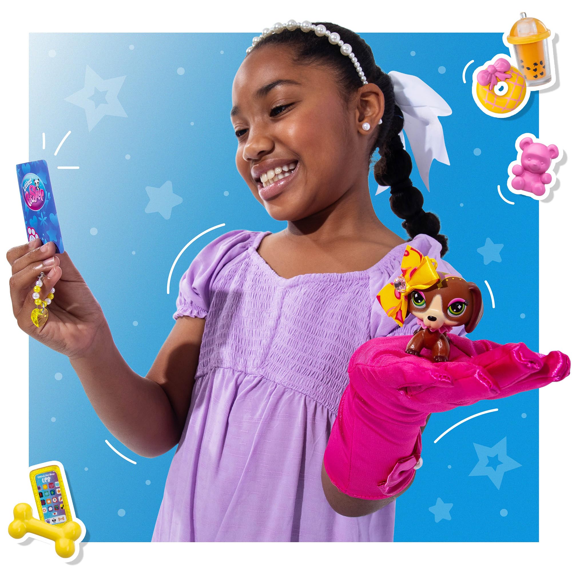 Littlest Pet Shop Sweet and Stylish Collection - Deluxe Dachshund Bobble Head Pet with Accessories 6