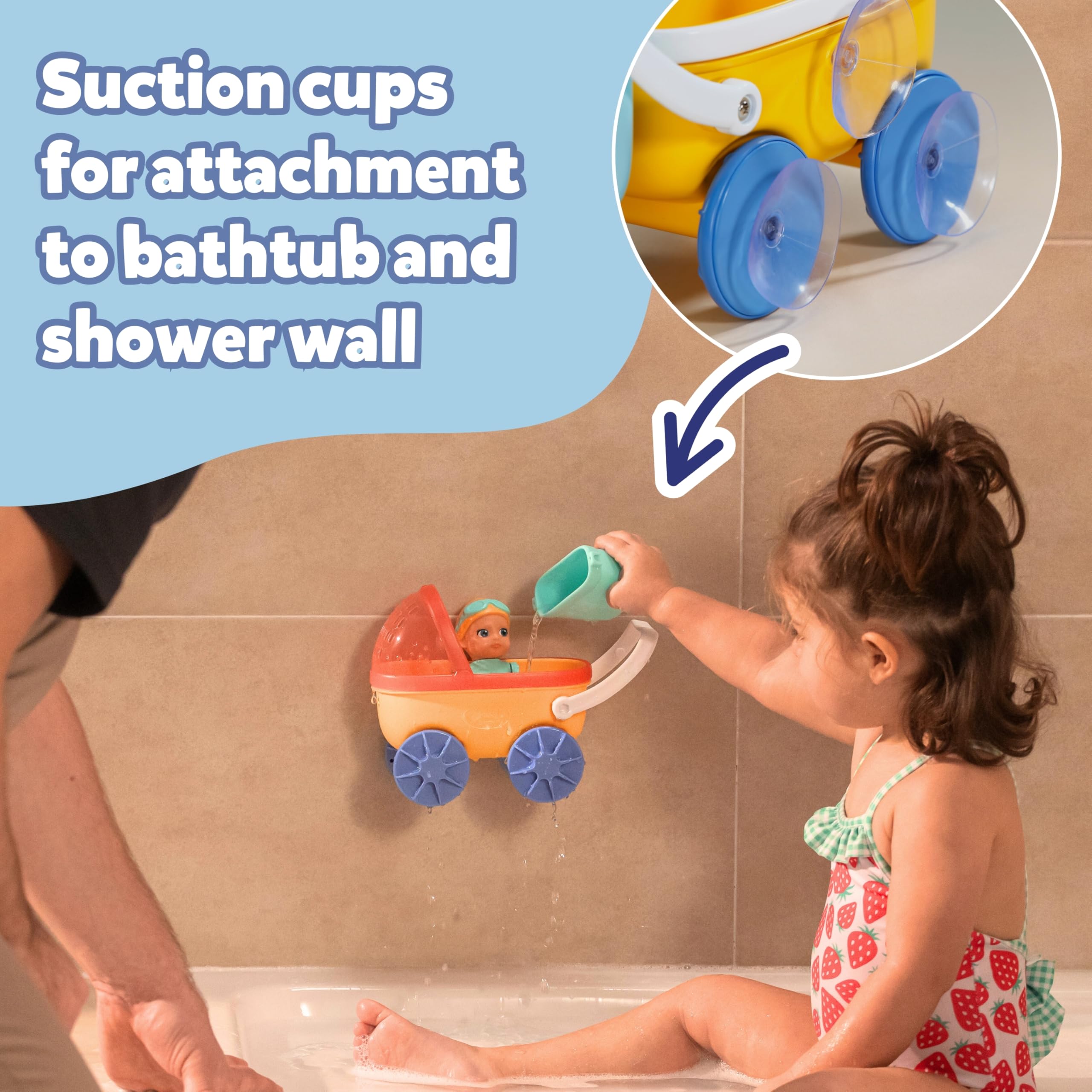 BABY born Splish Splash Pram with Emma - Interactive Bath Toy for Toddlers 1+ 6