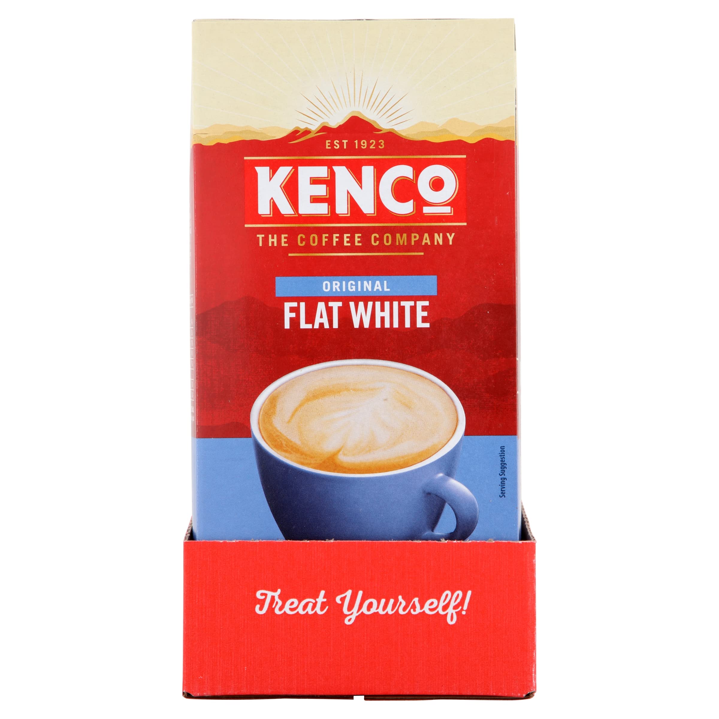 Kenco - Flat White Instant Coffee Sachets (Pack of 5, 40 Sachets, 592g) 3