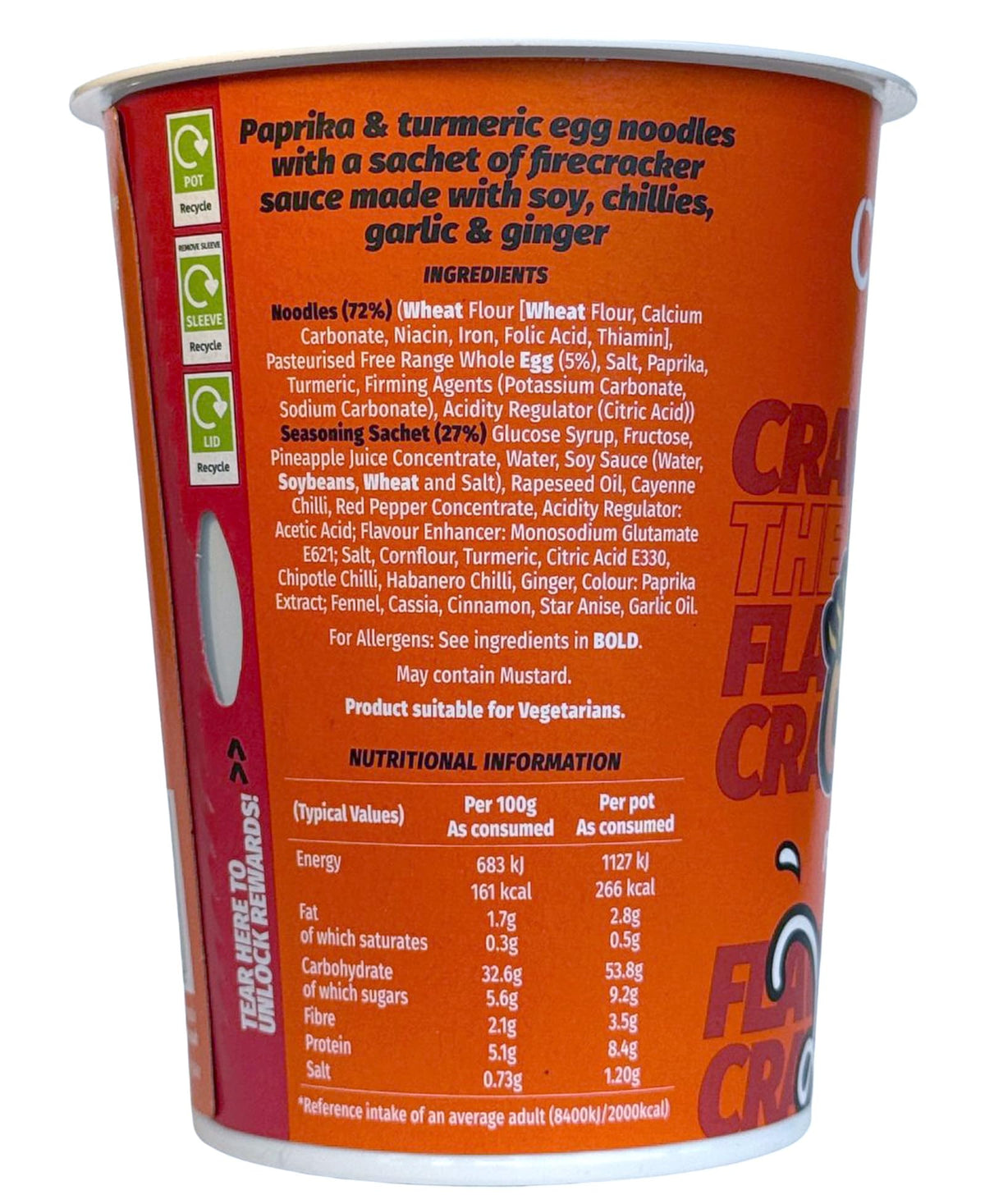 Chopstix Firecracker Saucy Noodles - Extra Long Wheat Noodles, 8 x 72 g