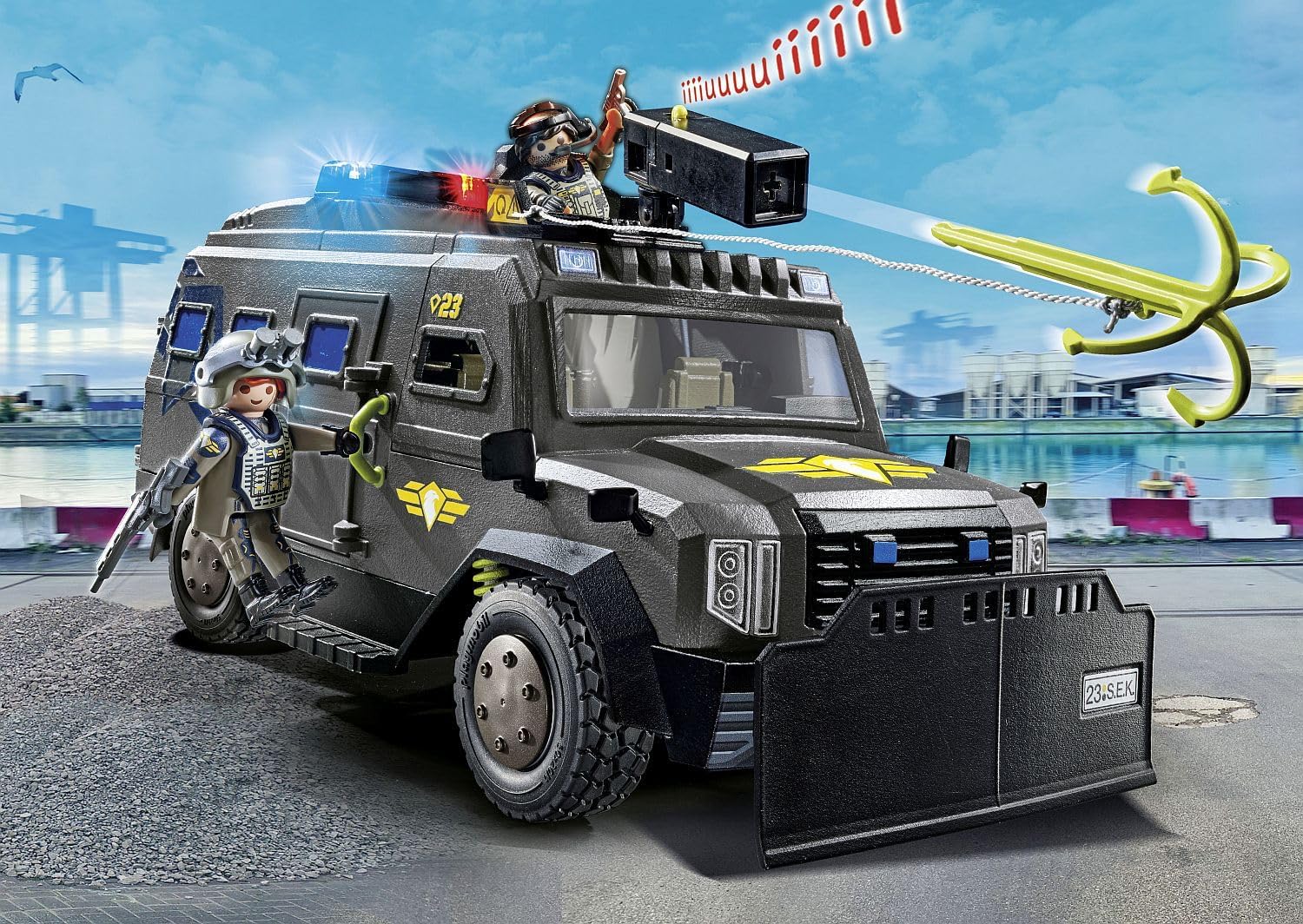 Playmobil 71144 Tactical Police All-Terrain Vehicle - Light & Sound Effects, Ages 5+ 5