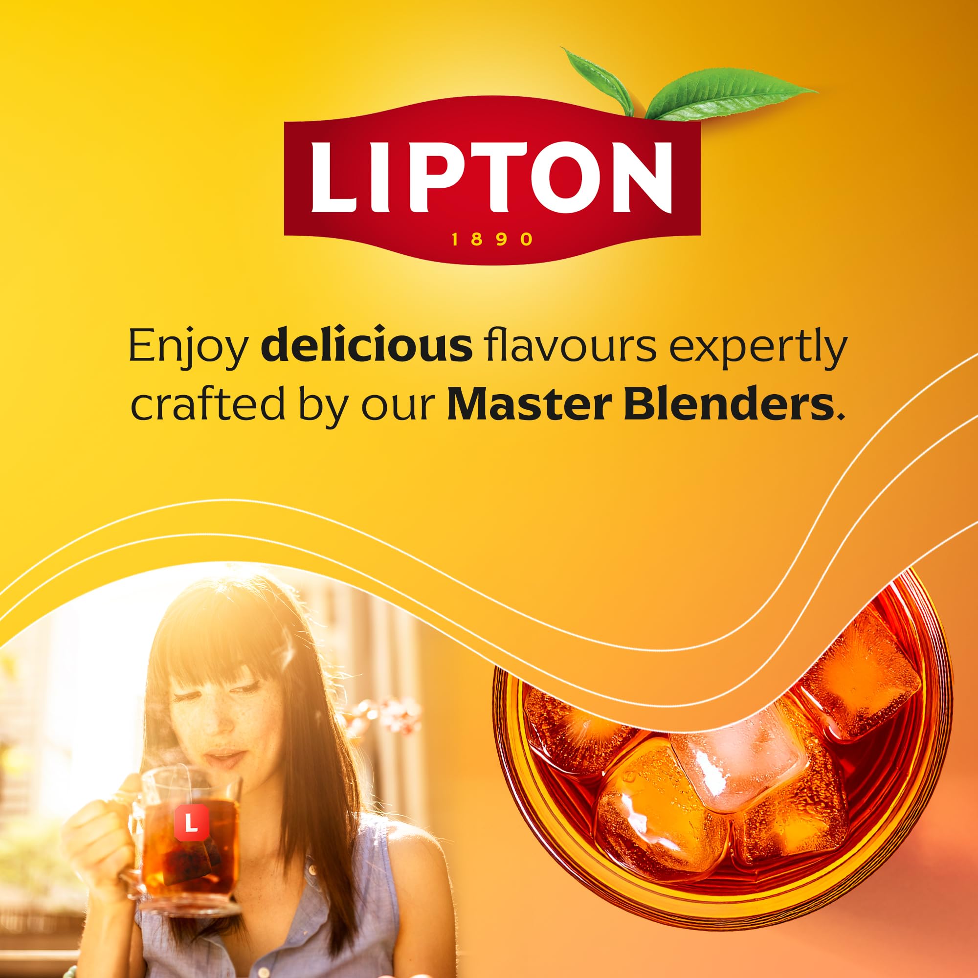 Lipton - Peach Paradise Fruit Infusion Herbal Tea Bags 8