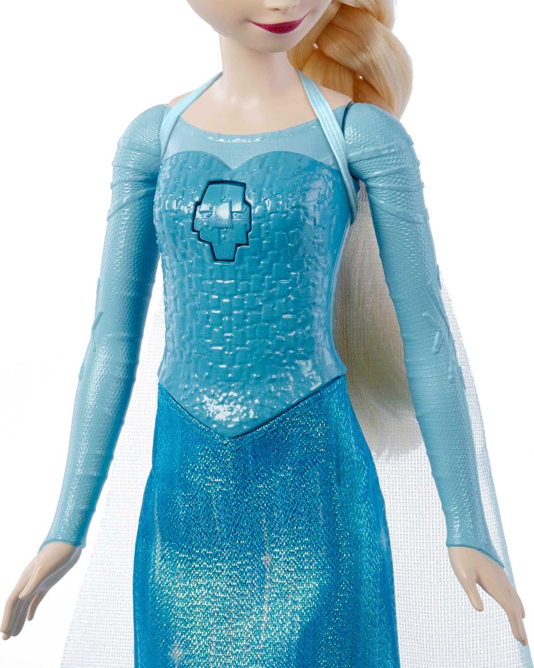 Mattel Disney Frozen Singing Elsa Doll - 'Let It Go' Musical Toy with Classic Outfit, Ages 3+ 4