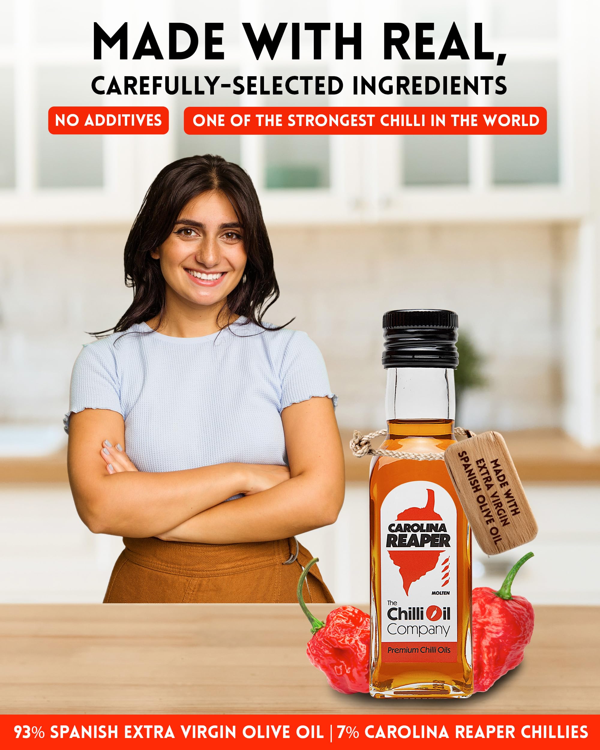 The Chilli Oil Company - Carolina Reaper Chilli Oil 125ml 12