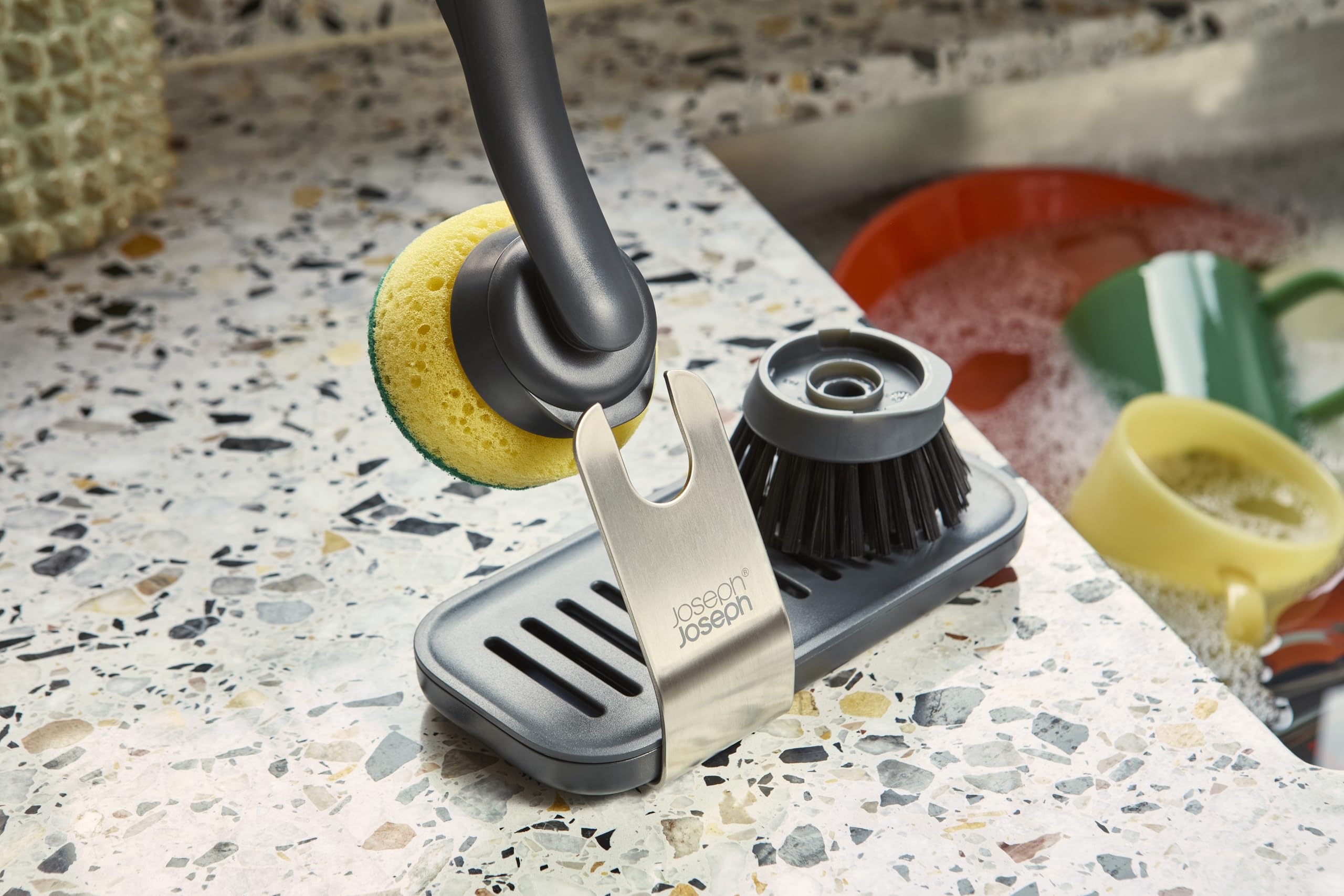 Joseph Joseph SinkTech Kitchen Sponge Replacement Heads - Pack of 2, Yellow 7