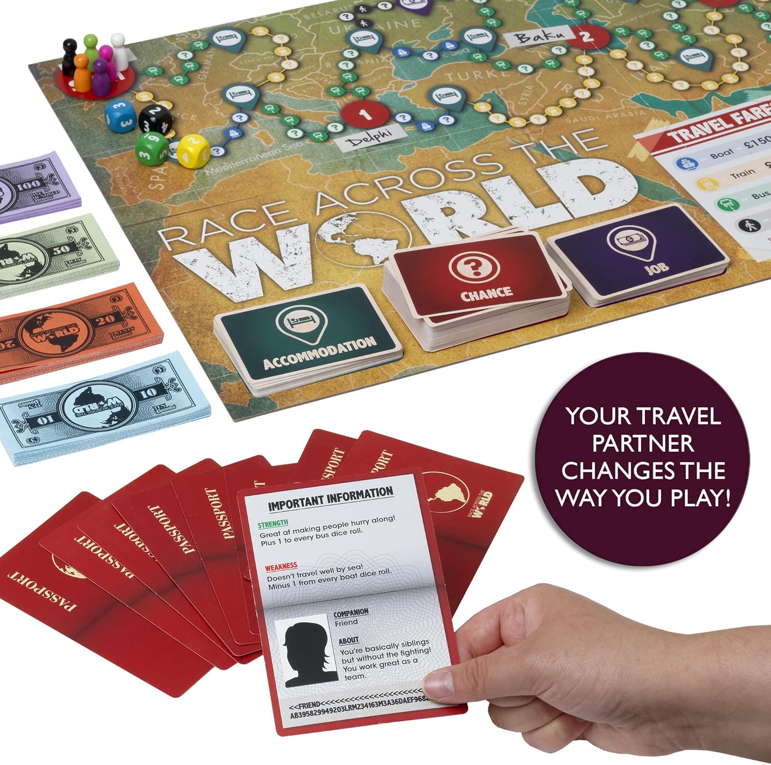IDEAL Race Across the World: The Globe-Trotting Adventure Game | Board Game 5