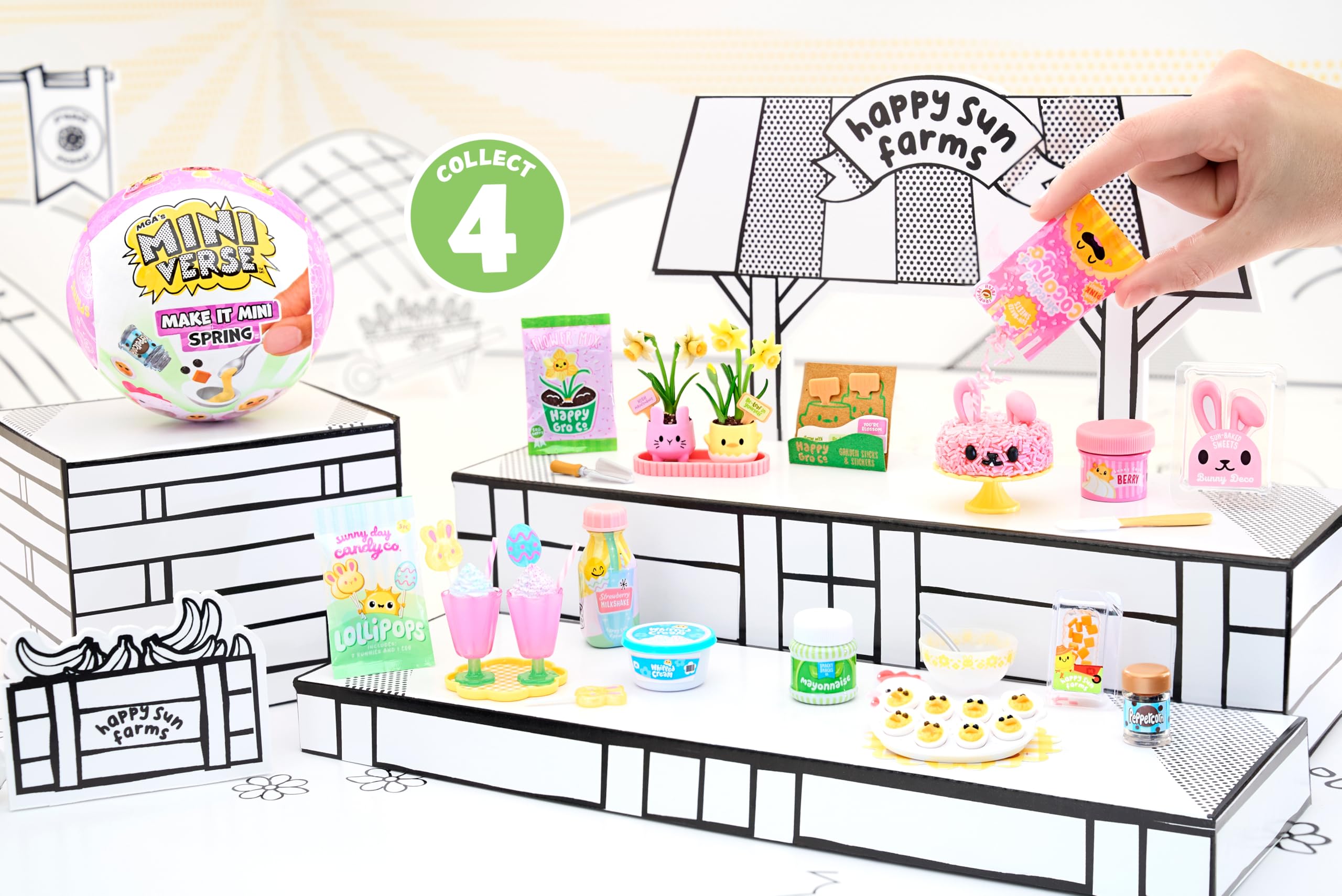 MGA's Miniverse Make It Mini Spring - DIY Resin Craft Kit with UV-Activated Miniatures 5