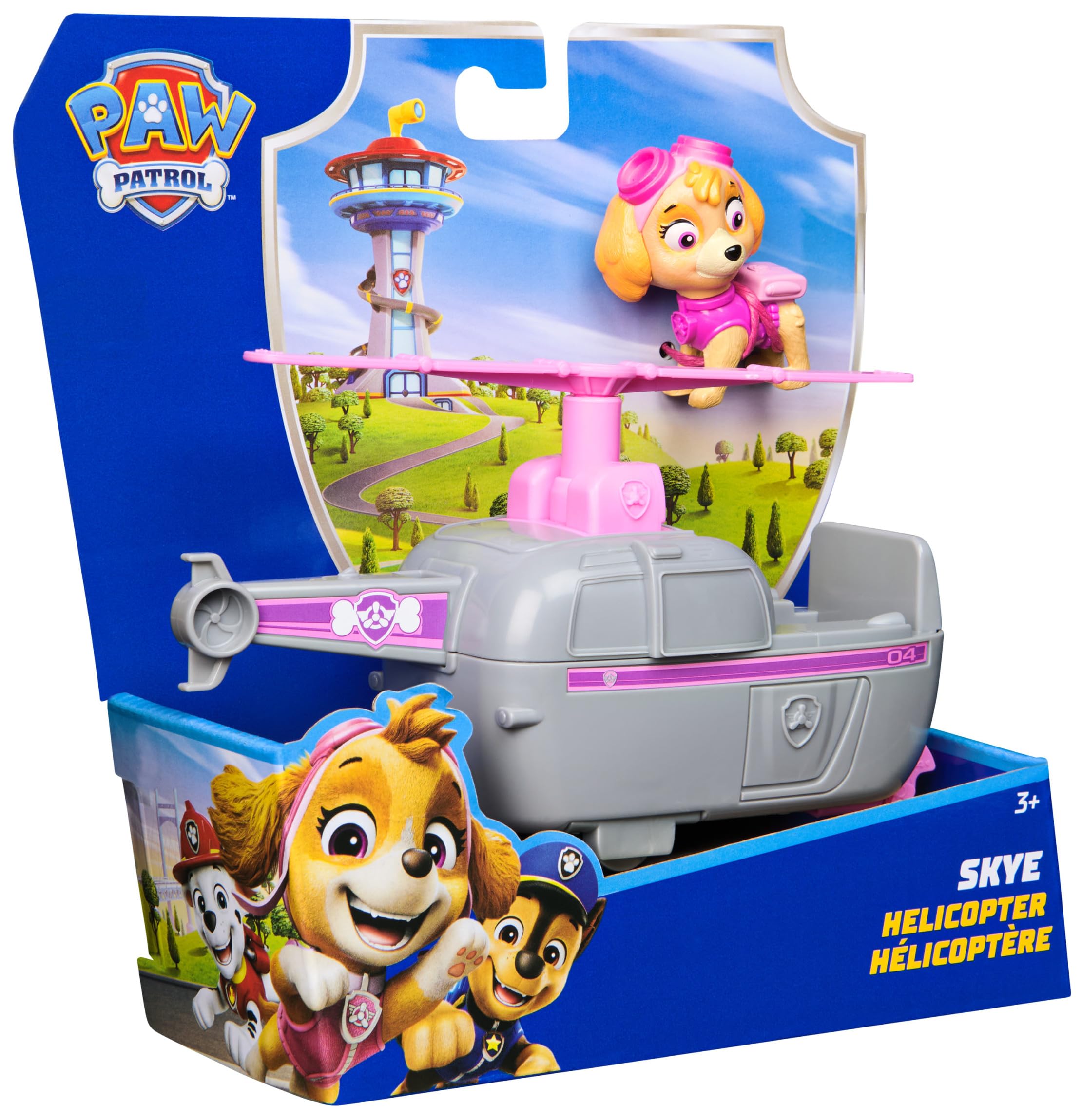 Paw Patrol Skye's Helicopter with Collectible Action Figure - Vehicle Toy for Kids 3+ 6