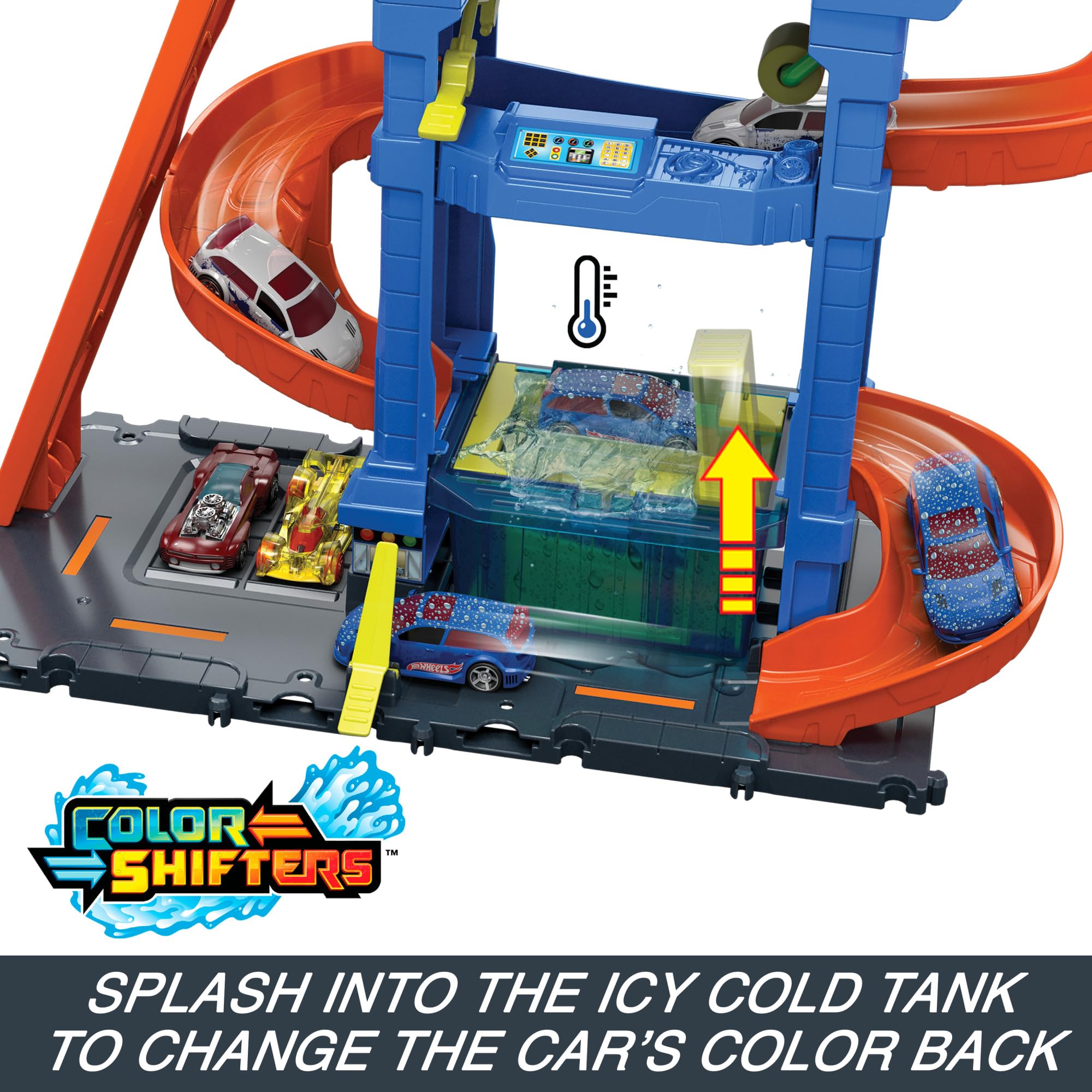 Hot Wheels City Tunnel Twist Car Wash Playset - Color Changing Fun | 1:64 Scale | Ages 3+ 5