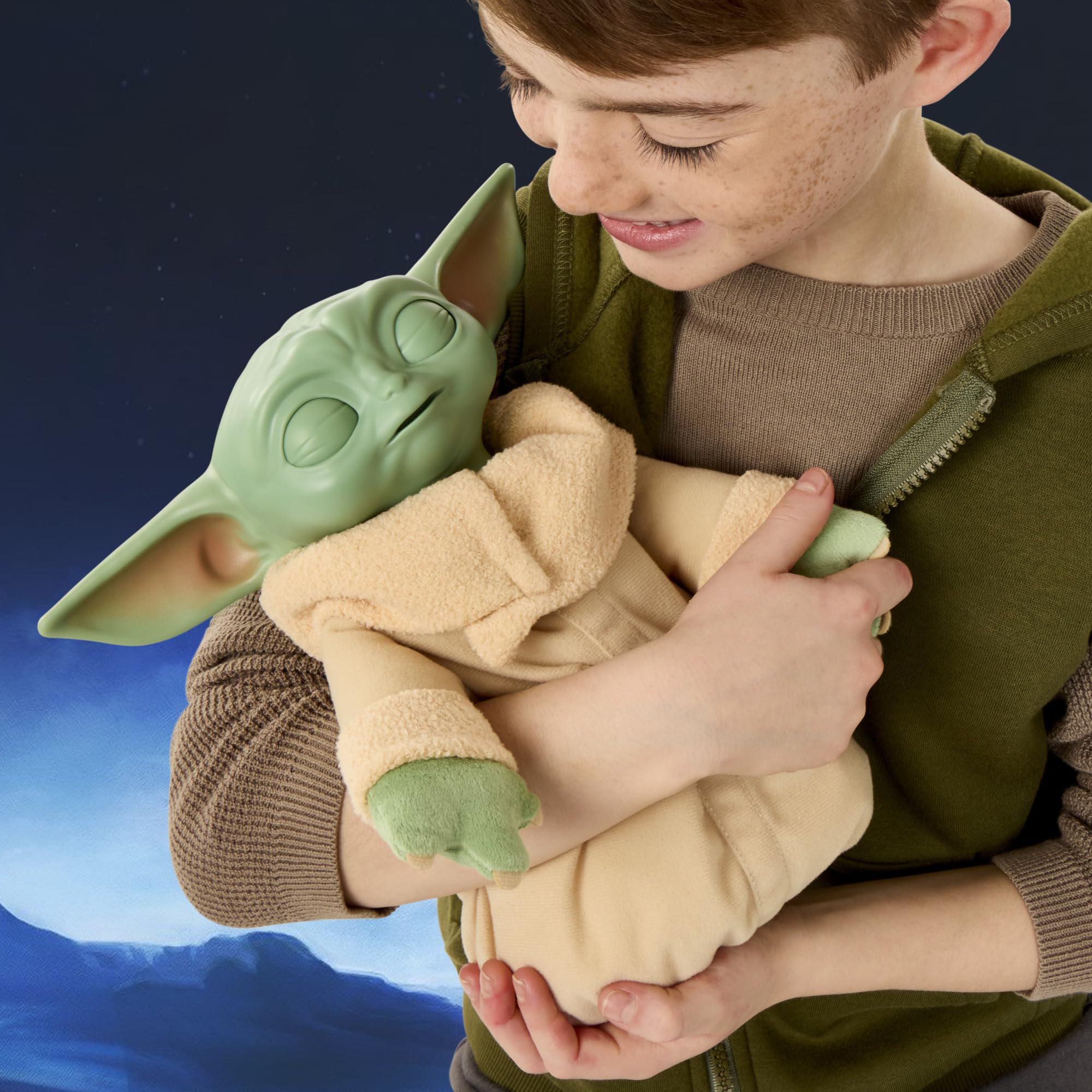 Star Wars Action Buddy Grogu Animatronic Plush Figure - 25-cm | Interactive | 50+ Sounds 5