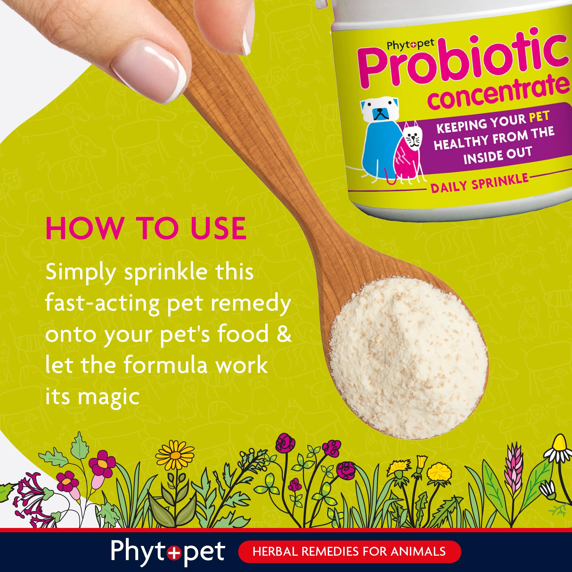 Phytopet Probiotic Concentrate - All Natural Gut Health Powder for Dogs & Cats | 100g 5