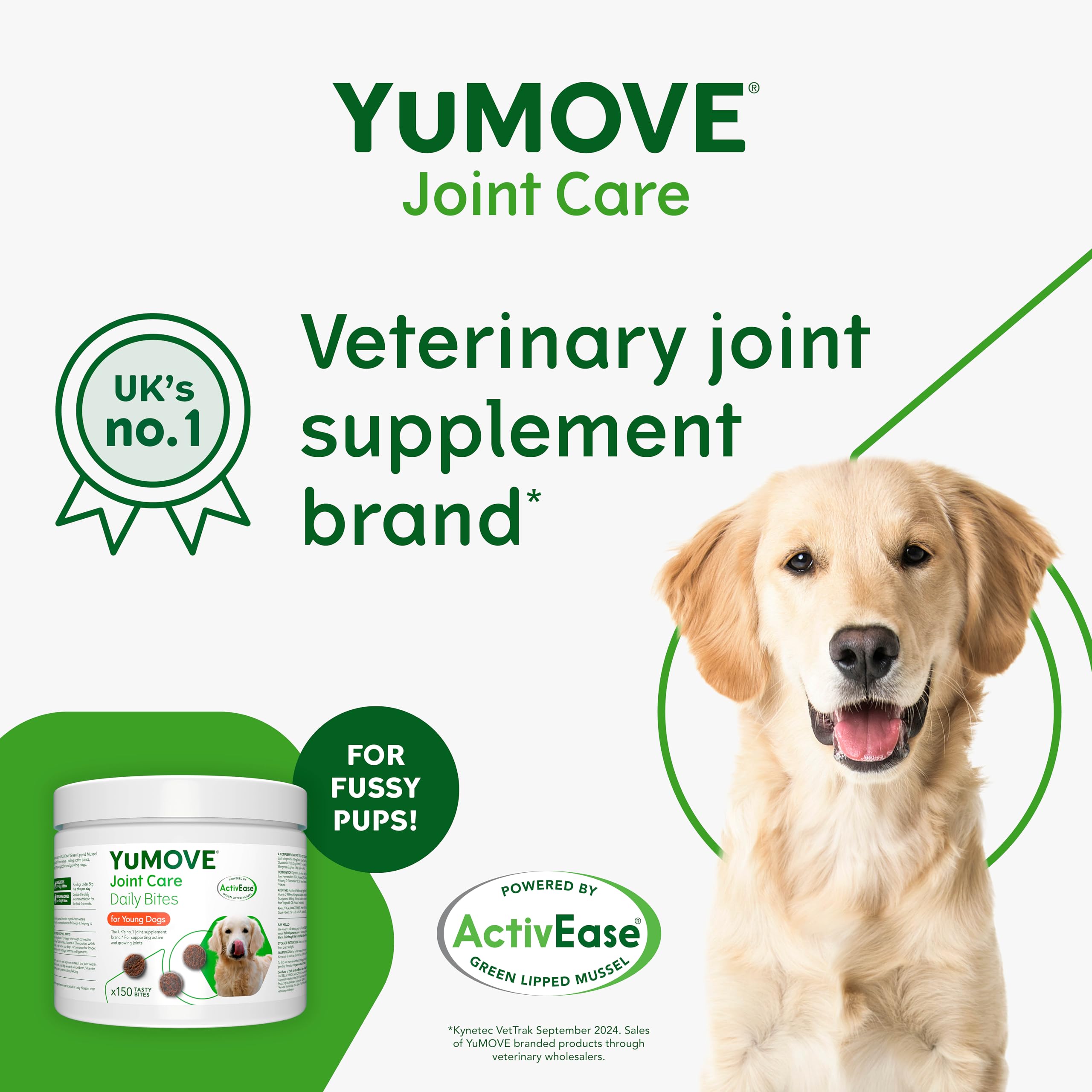 YuMOVE Joint Supplement for Dogs - Daily Bites for Young Dogs | 150 Chews