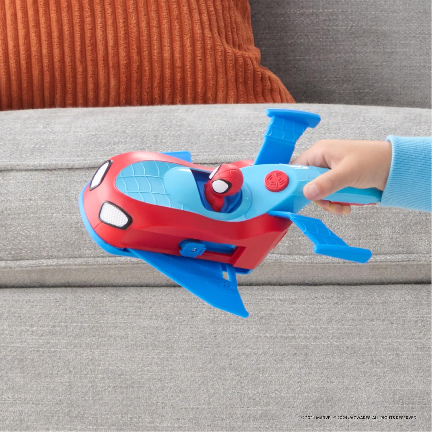 Spidey & His Amazing Friends Team Split Racer - 8.5-Inch Transforming Vehicle with Sound Effects & Web Darts 4